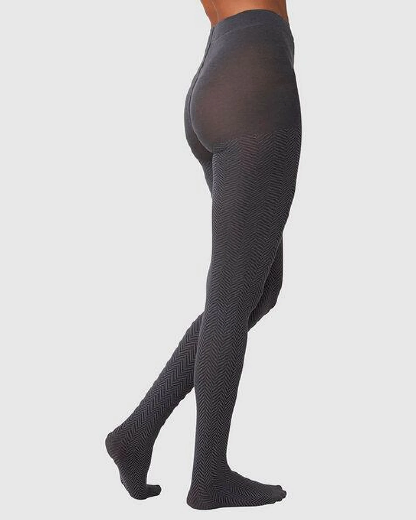 Swedish Stockings Strumpfhose Hedda Fischgrät aus Bio-Baumwolle – Ansicht 2