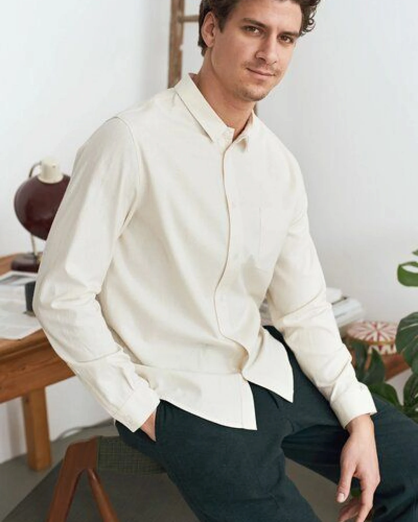 About Companions Klassisches Hemd SIMON aus Eco Silk – Ansicht 2