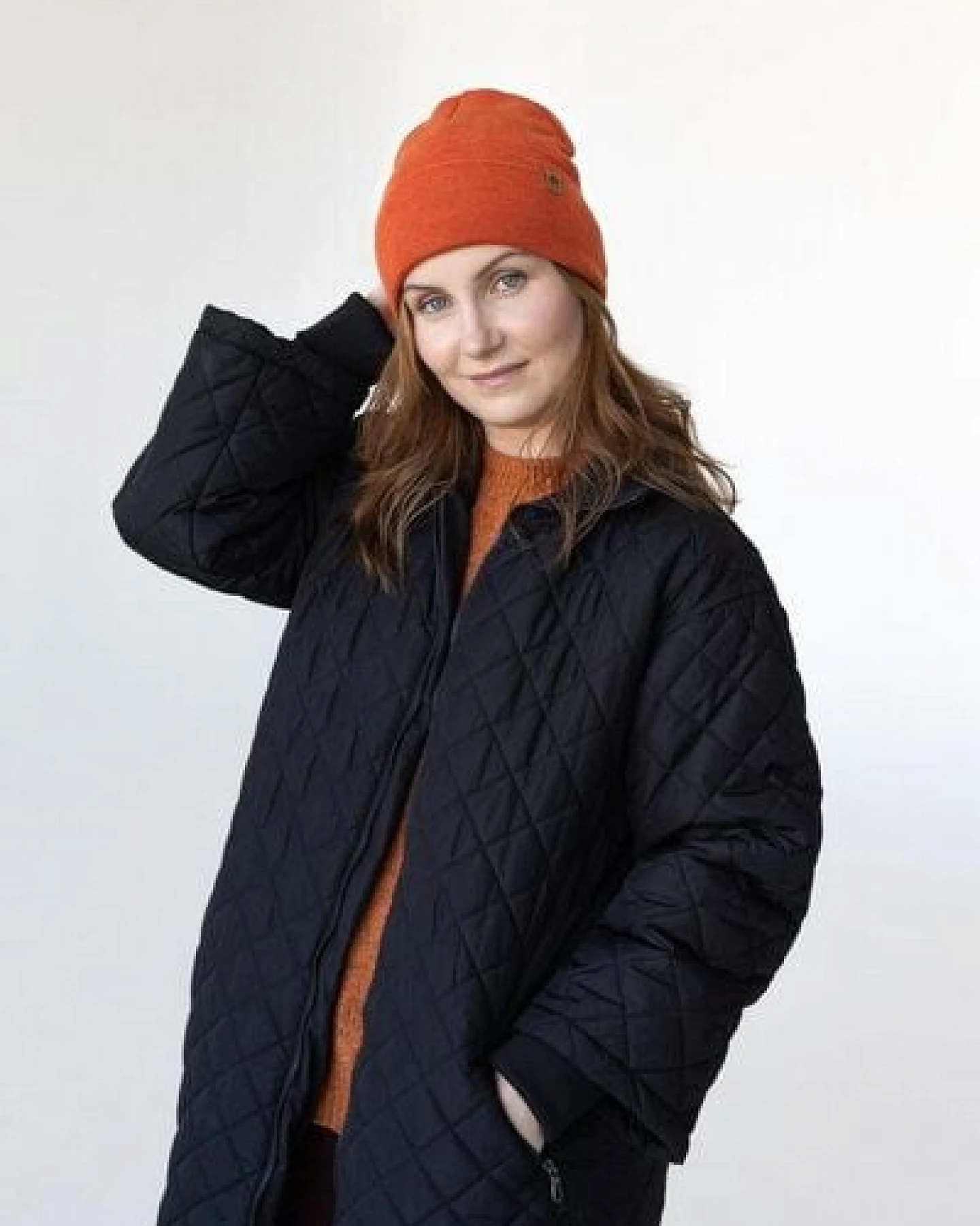 Kopyto WOLF - Glatte Zweilagige Beanie Mütze aus 100% RWS-Merinowolle – Ansicht 3