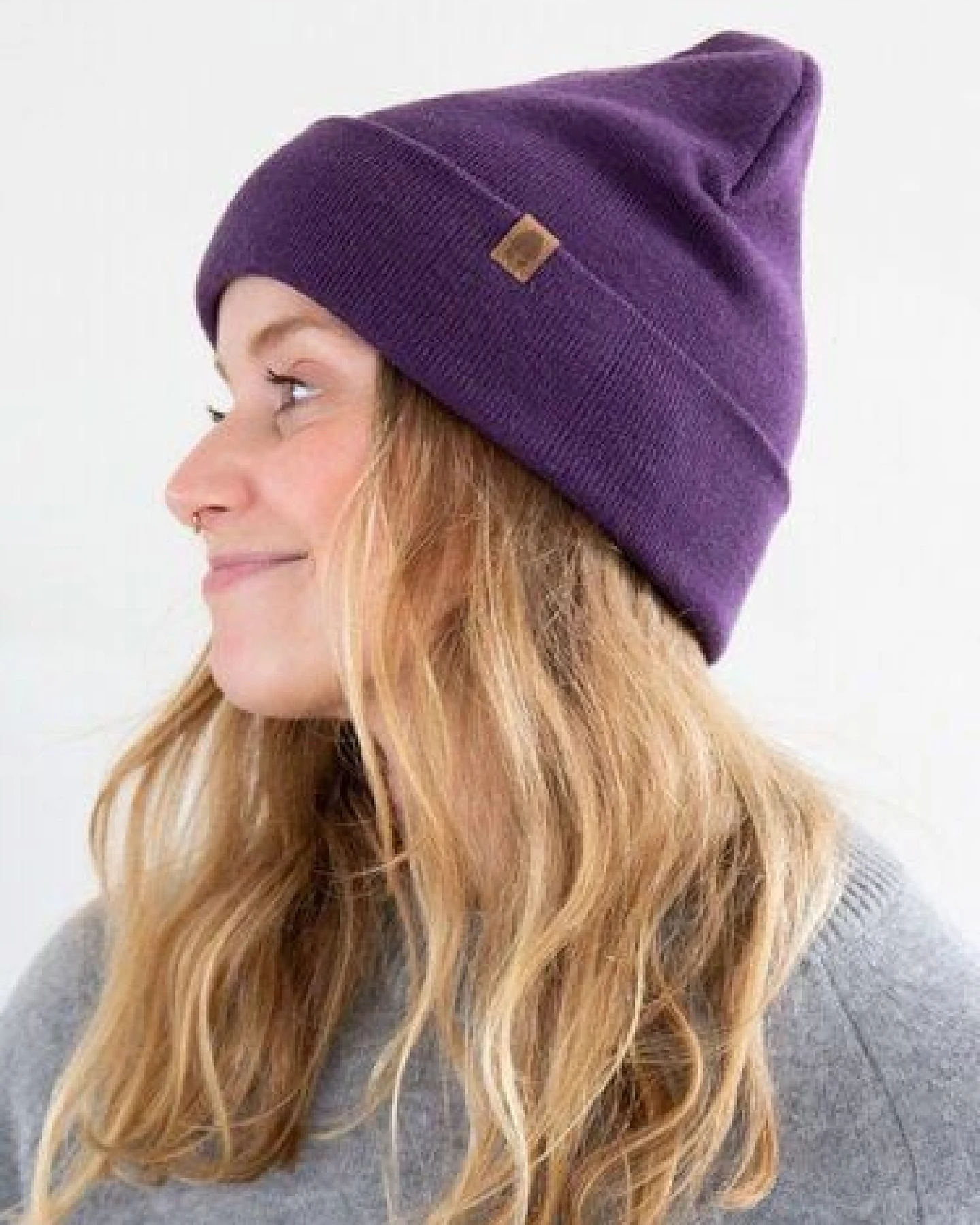 Kopyto WOLF - Glatte Zweilagige Beanie Mütze aus 100% RWS-Merinowolle – Ansicht 4