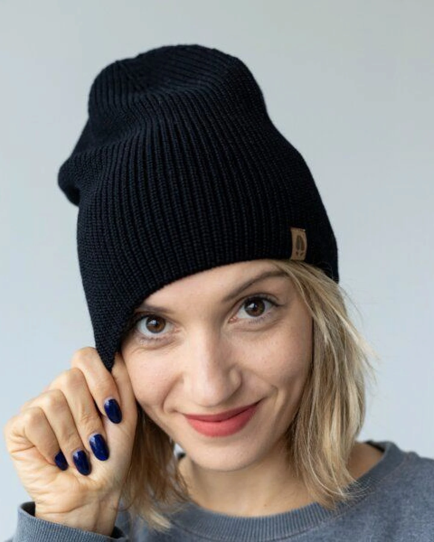 Kopyto DEER - Mütze 100% RWS Merinowolle Mulesingfrei, leichte Beanie ohne Umschlag, Unisex – Ansicht 2