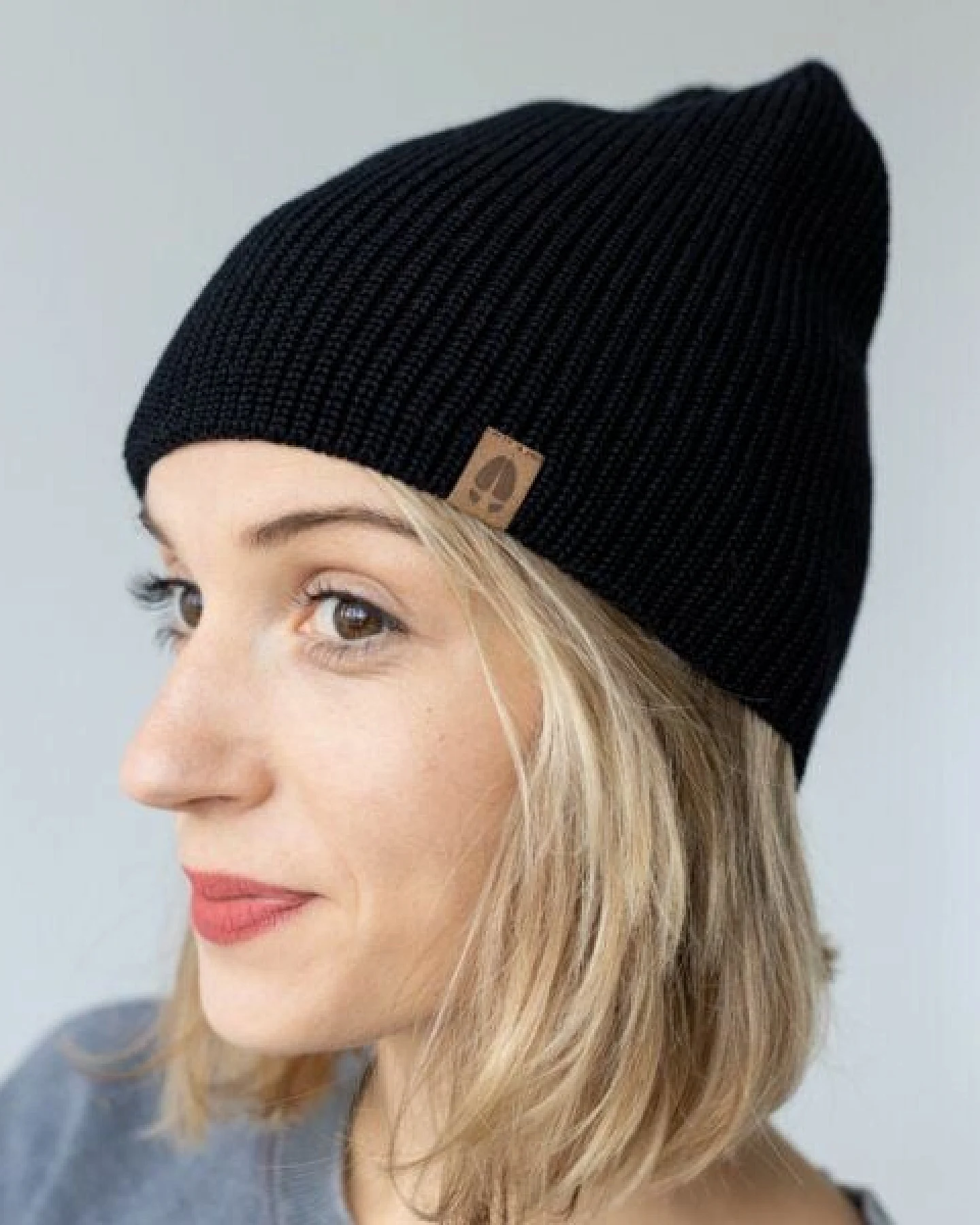 Kopyto DEER - Mütze 100% RWS Merinowolle Mulesingfrei, leichte Beanie ohne Umschlag, Unisex – Ansicht 4