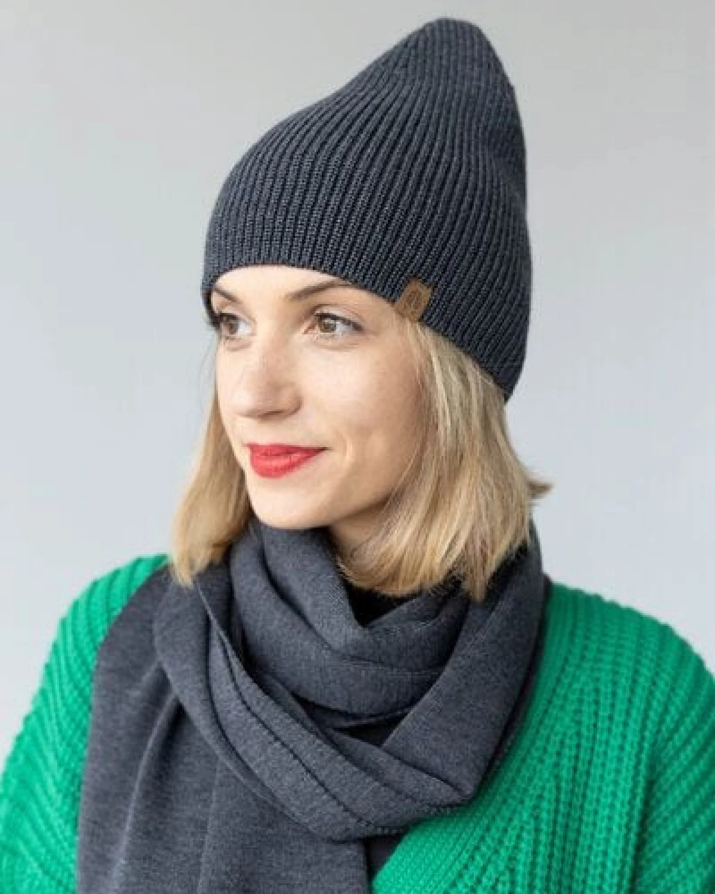 Kopyto DEER - Mütze 100% RWS Merinowolle Mulesingfrei, leichte Beanie ohne Umschlag, Unisex – Ansicht 4