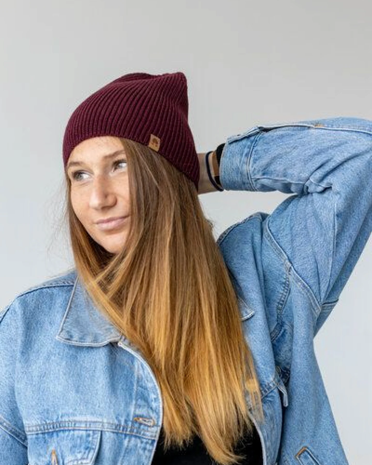 Kopyto DEER - Mütze 100% RWS Merinowolle Mulesingfrei, leichte Beanie ohne Umschlag, Unisex – Ansicht 2