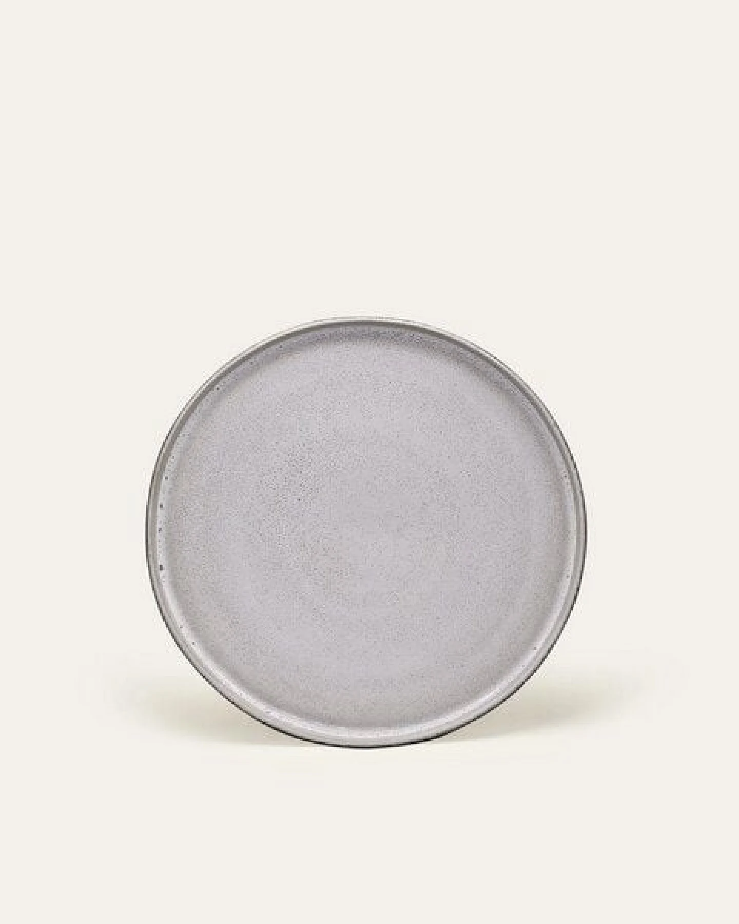 EDDA stoneware Handgemachter Steingut Teller Ddoria klein - Granit Grau (ø 21,5 x 1,7 cm) – Ansicht 2