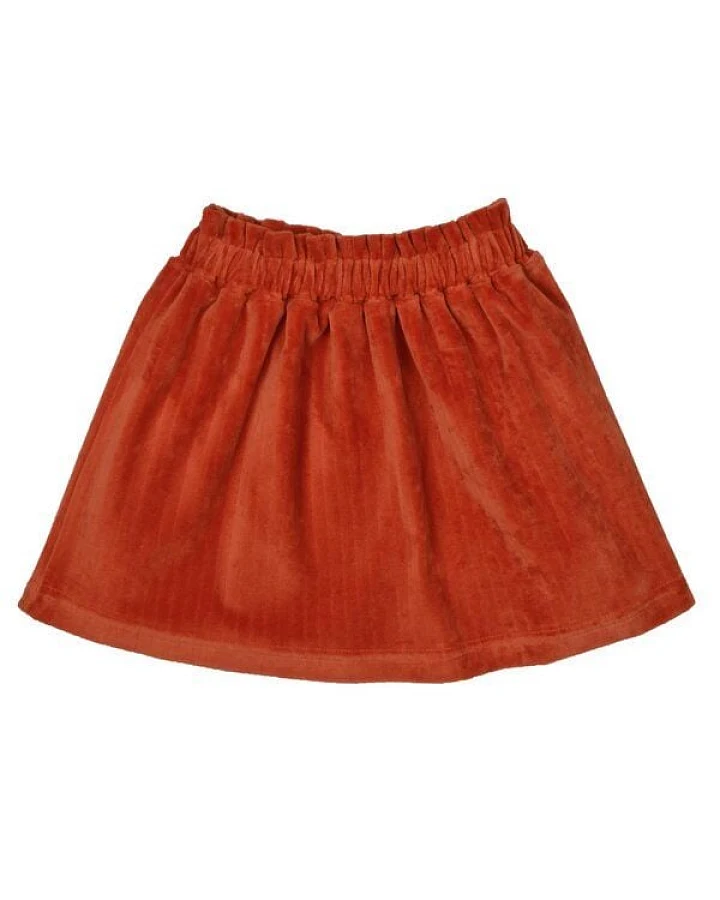 Gitte Skirt von baba Kidswear Samt in Rooibus