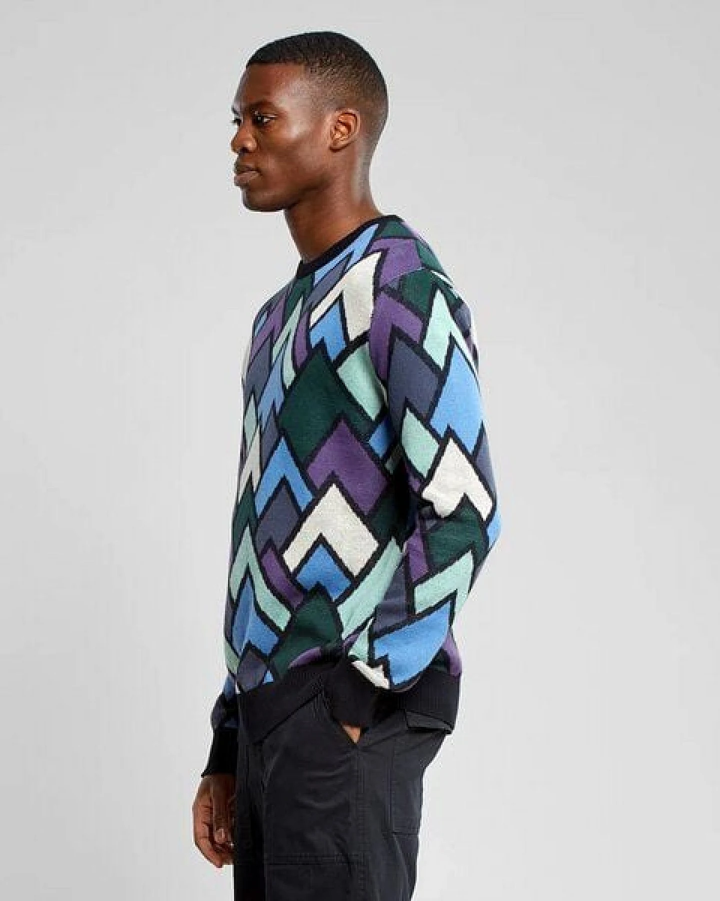 DEDICATED Herren Strickpullover Mora Mountain Triangle – Ansicht 3