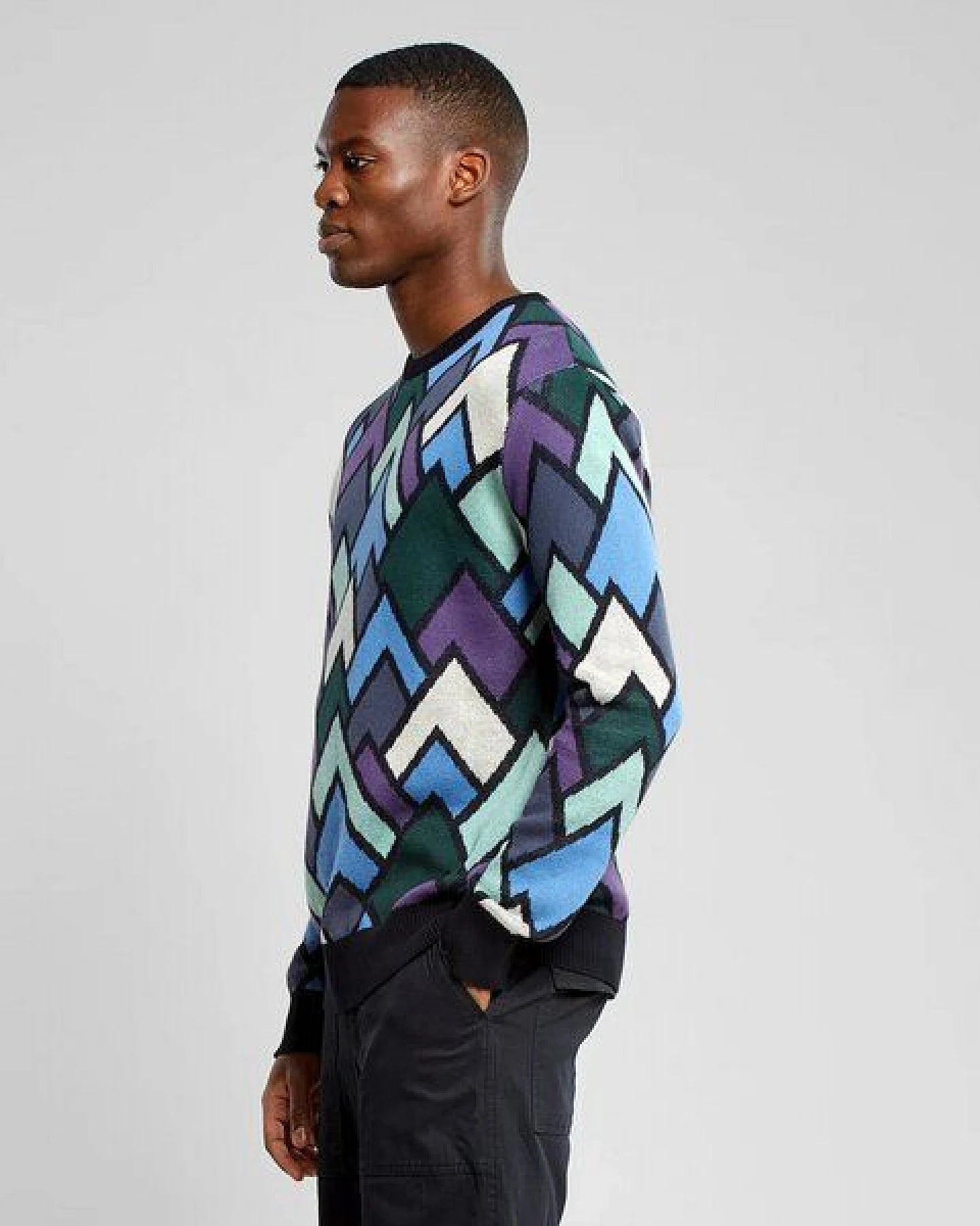DEDICATED Herren Strickpullover Mora Mountain Triangle – Ansicht 3