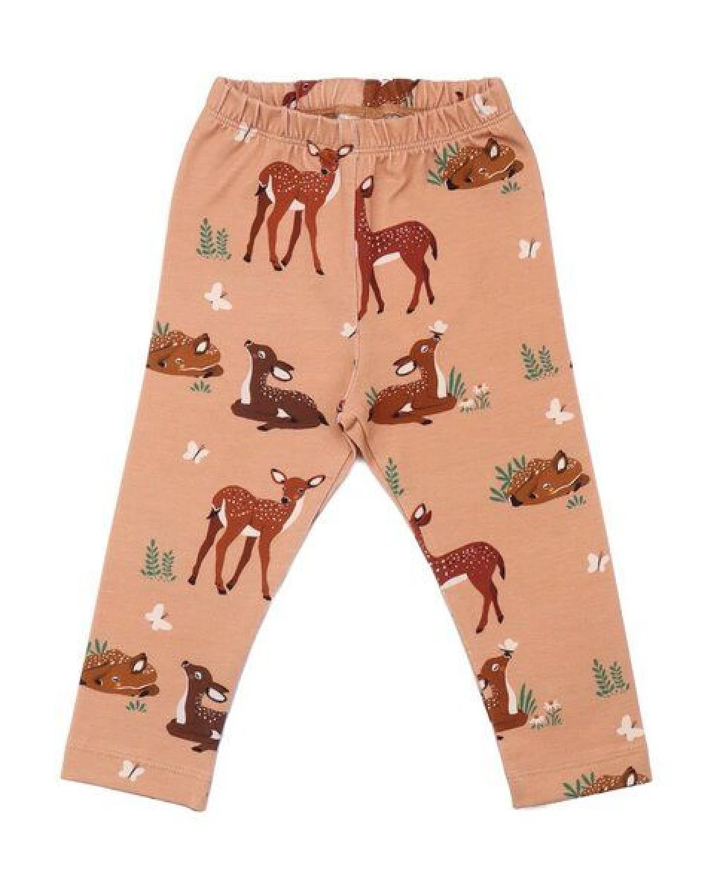 Leggings Bio-Baumwolle Rosa Baby Walkiddy - Nachhaltige, hautfreundliche und GOTS-zertifizierte Baby-Deers-Muster für umweltbewusste Eltern – Ansicht 2