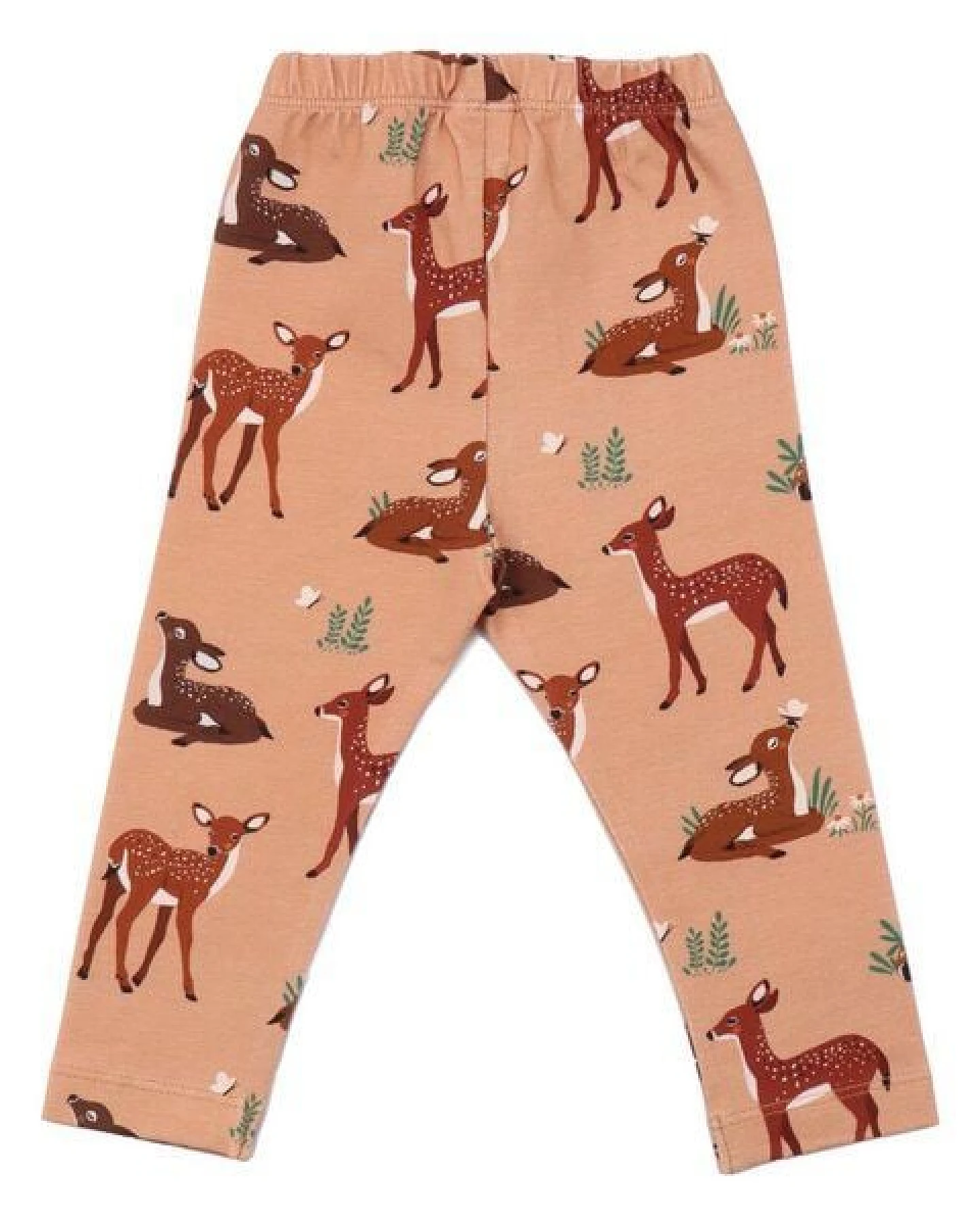 Leggings Bio-Baumwolle Rosa Baby Walkiddy - Nachhaltige, hautfreundliche und GOTS-zertifizierte Baby-Deers-Muster für umweltbewusste Eltern – Ansicht 3