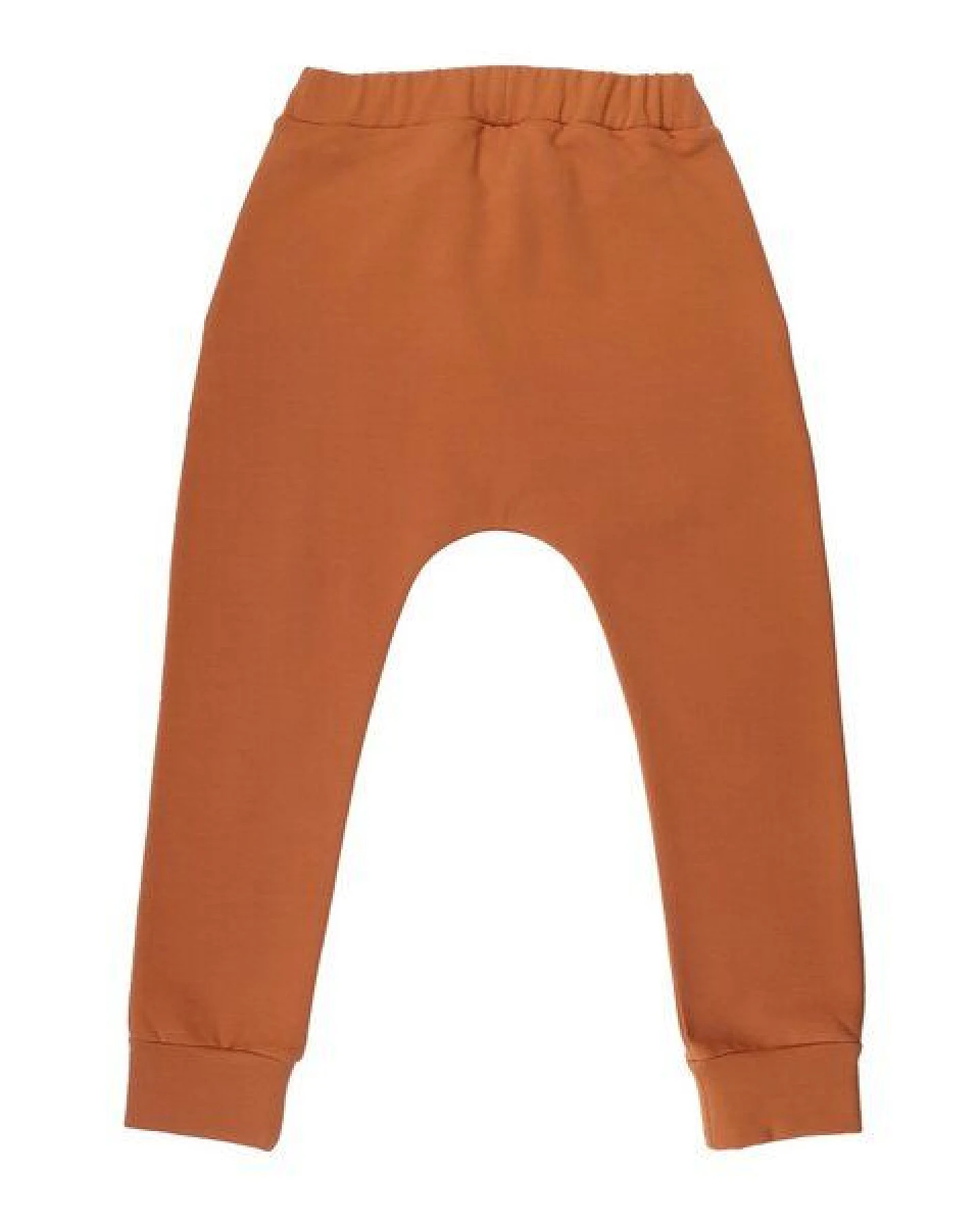 Kinder Jogginghose GOTS zertifiziert Bio-Baumwolle Braun uni elastischer Bund „Deep Brown“ – Walkiddy – Ansicht 3