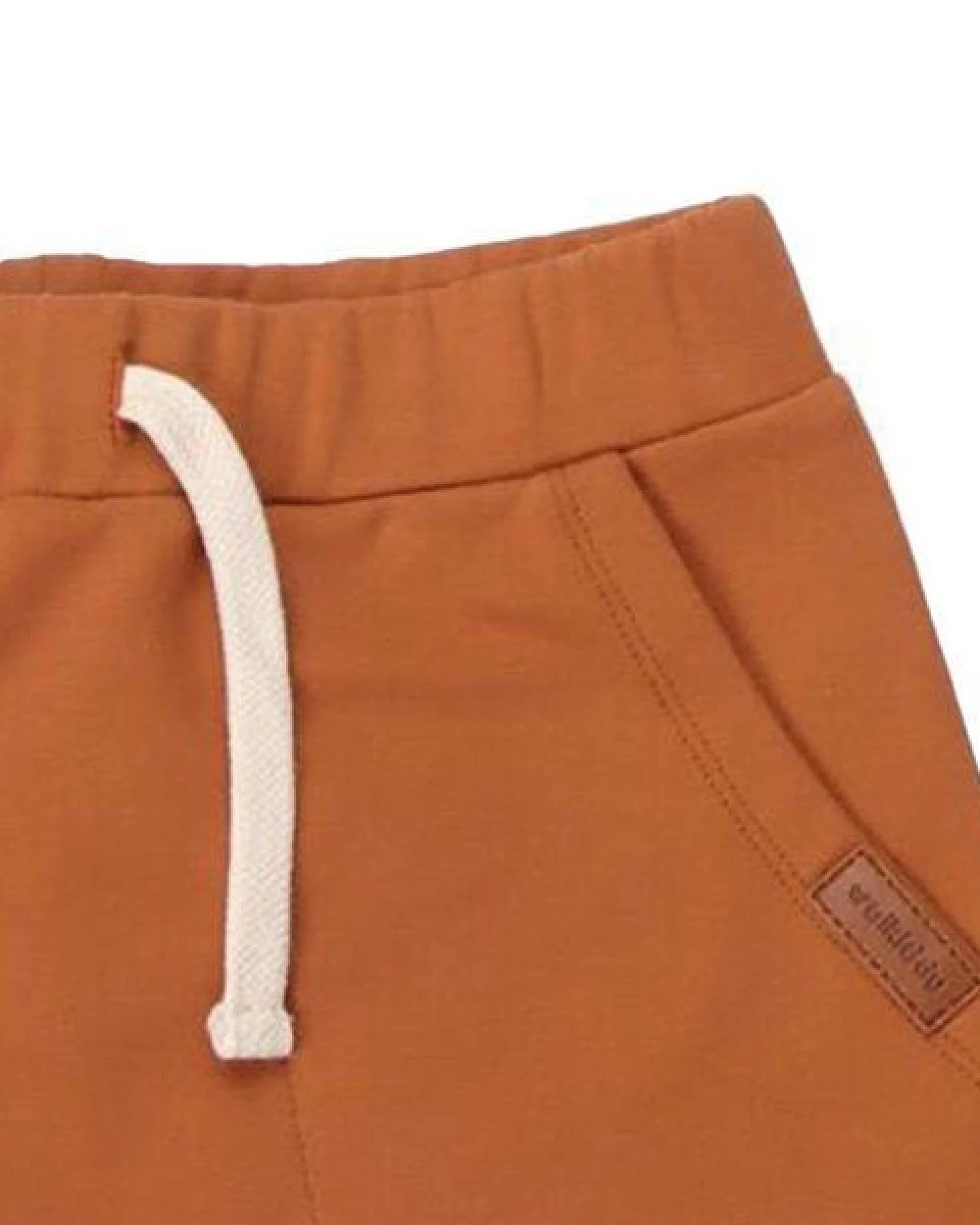 Kinder Jogginghose GOTS zertifiziert Bio-Baumwolle Braun uni elastischer Bund „Deep Brown“ – Walkiddy – Ansicht 4