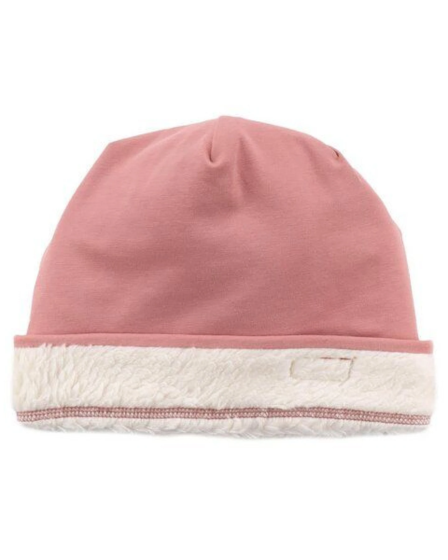 Kinder Fleece Mütze Pink Bio - Walkiddy Cameo Rosa, Nachhaltige GOTS-zertifizierte Baumwolle, Allergikerfreundlich, Umweltfreundlich, Für kalte Tage. – Ansicht 3