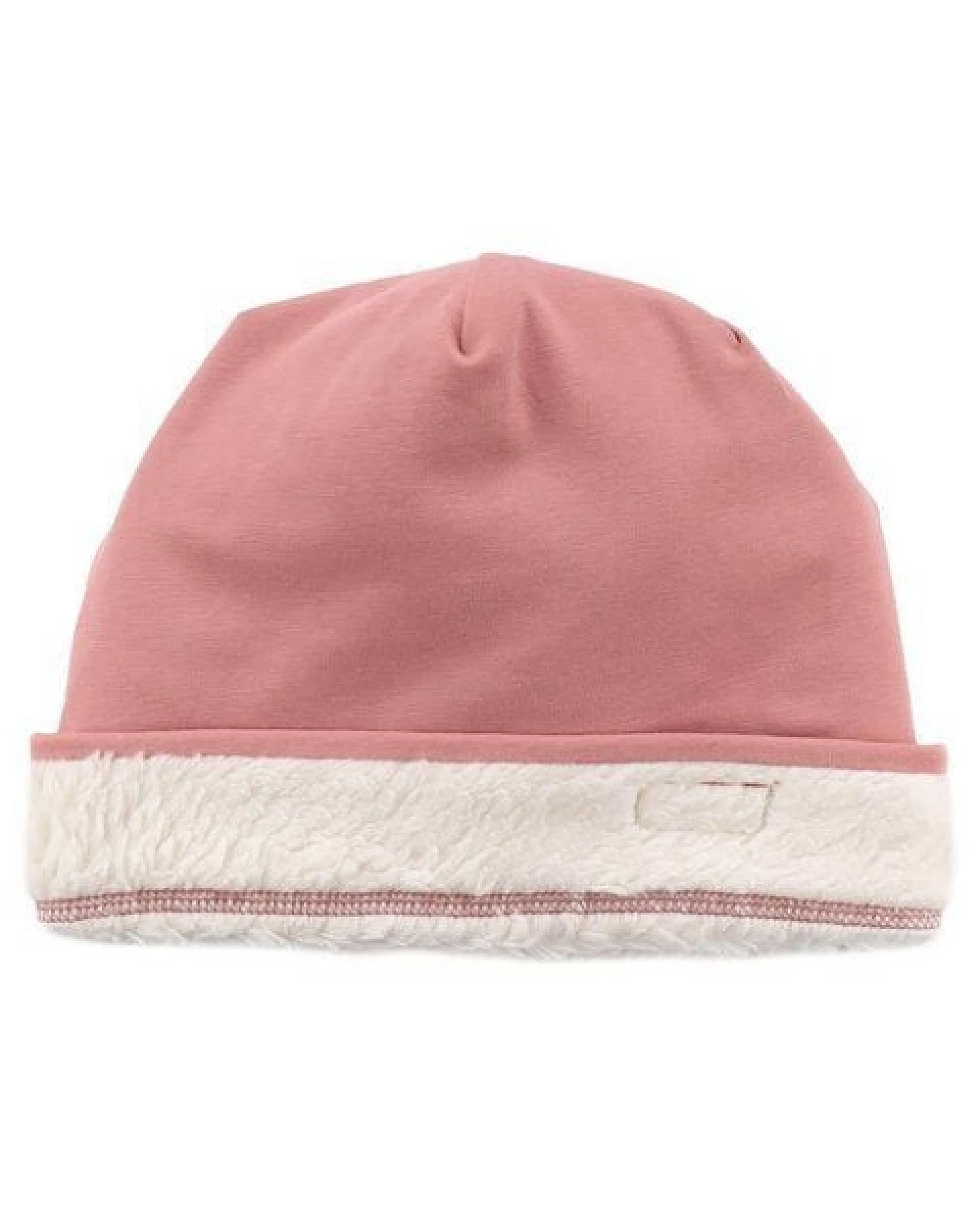 Kinder Fleece Mütze Pink Bio - Walkiddy Cameo Rosa, Nachhaltige GOTS-zertifizierte Baumwolle, Allergikerfreundlich, Umweltfreundlich, Für kalte Tage. – Ansicht 3