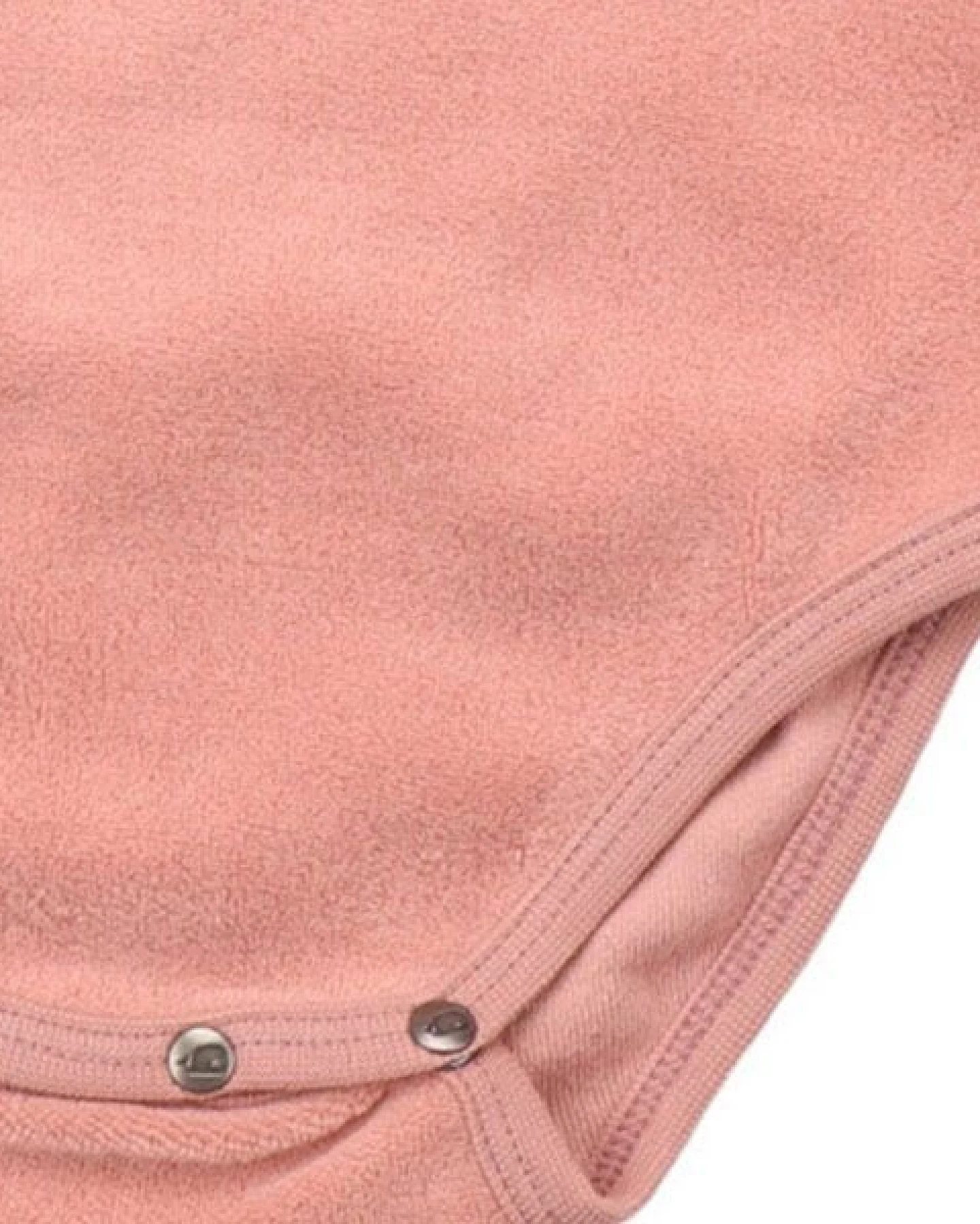 Baby Langarmbody GOTS zertifiziert, rosé, Bio-Baumwolle, weich & bequem, Druckknöpfe – Walkiddy – Ansicht 4