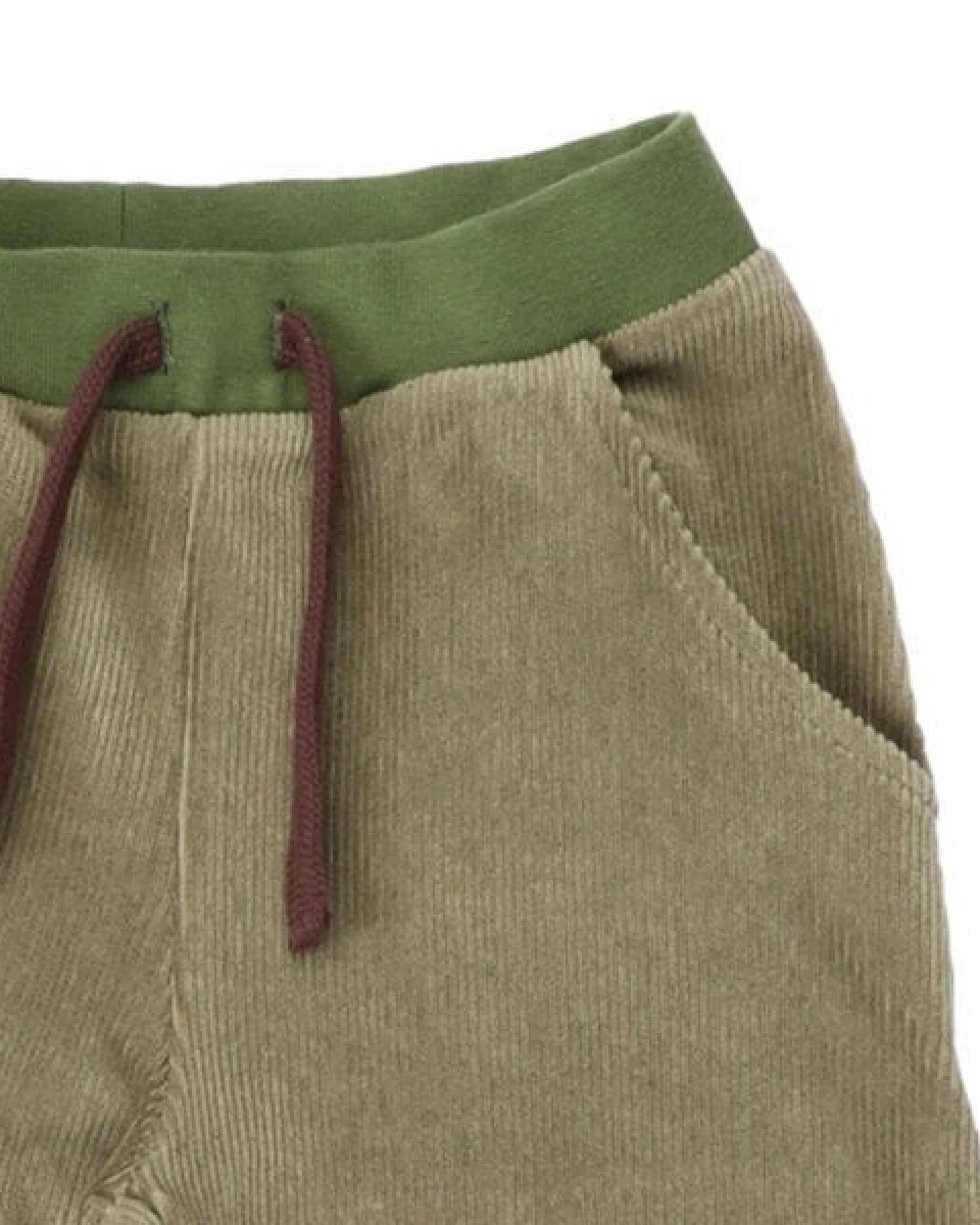 Kinder Cord-Jogginghose GOTS-zertifiziert aus Bio-Baumwolle grün – Walkiddy – Ansicht 4