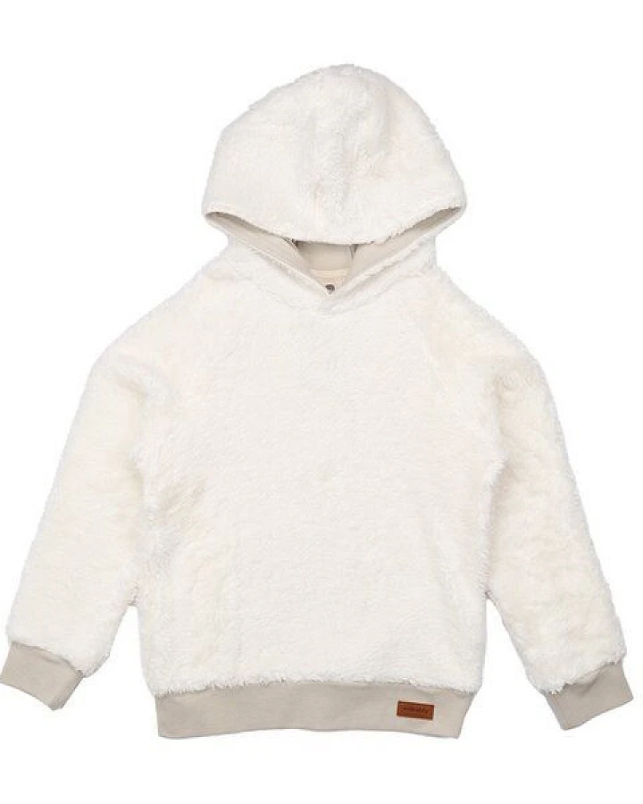 Kinder Hoodie GOTS zertifiziert, beige, Bio-Baumwolle, weich & gemütlich, Kapuze – Walkiddy