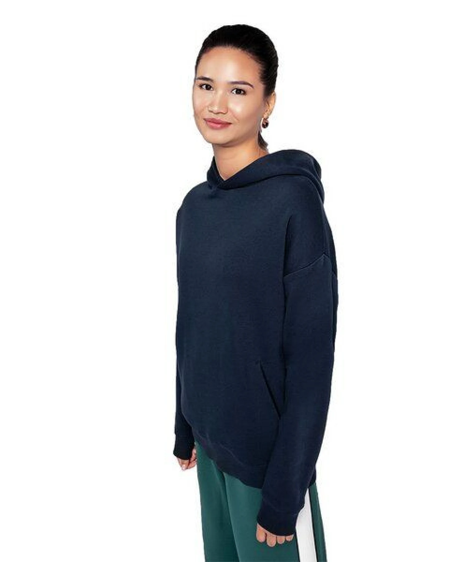 YTWOO Unisex Oversized Eco-Fleece Hoodie – Ansicht 2