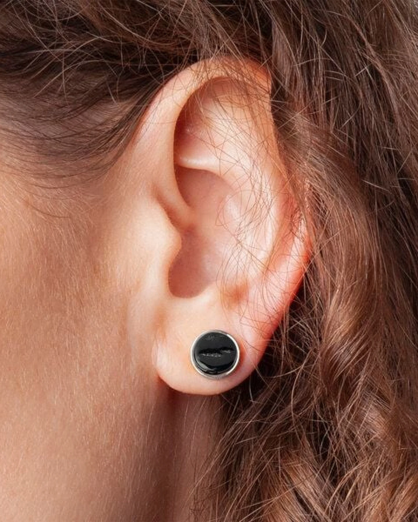 ALEXASCHA Edelstahl Ohrstecker mit Glasstein – Ansicht 3