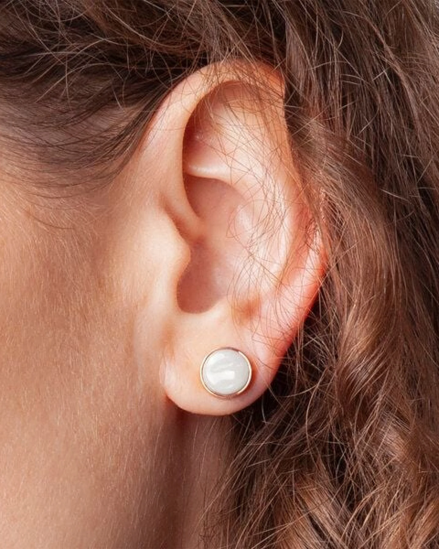 ALEXASCHA Edelstahl Ohrstecker mit Glasstein – Ansicht 3