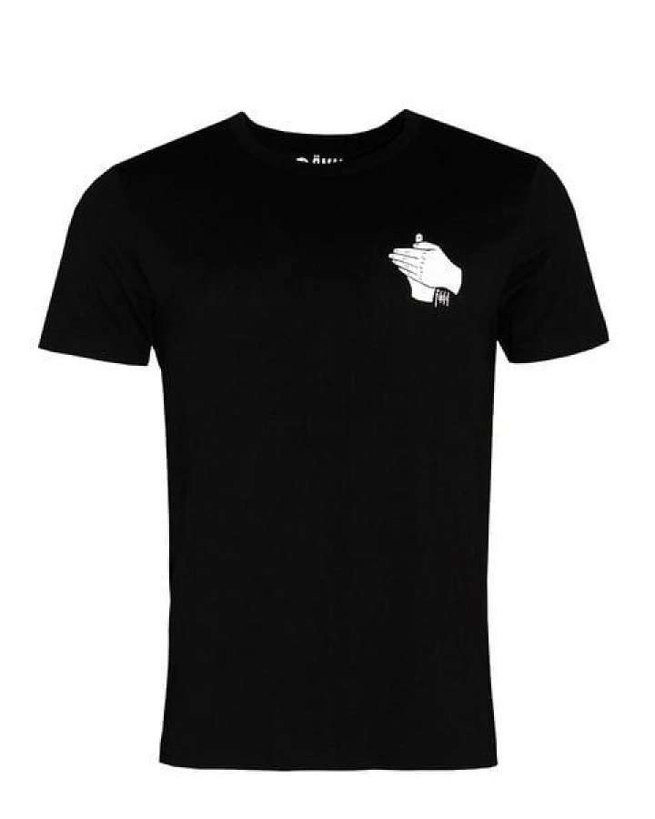 FÄDD Herren T-Shirt Rundhals Bio-Baumwolle "versteckter Fiedler" Schwarz