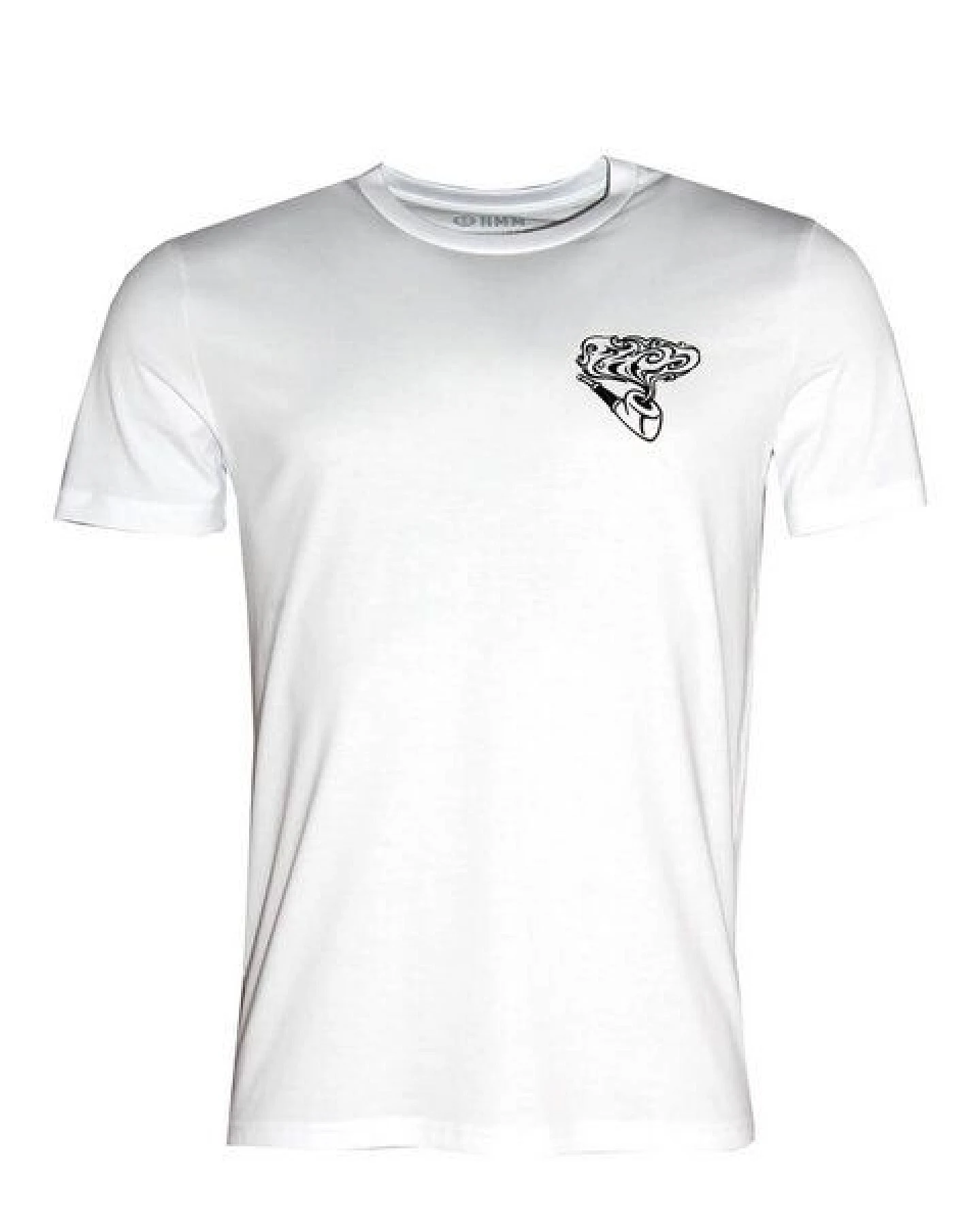 FÄDD Herren T-Shirt Rundhals aus Bio-Baumwolle "Schmöki" Weiß – Ansicht 3