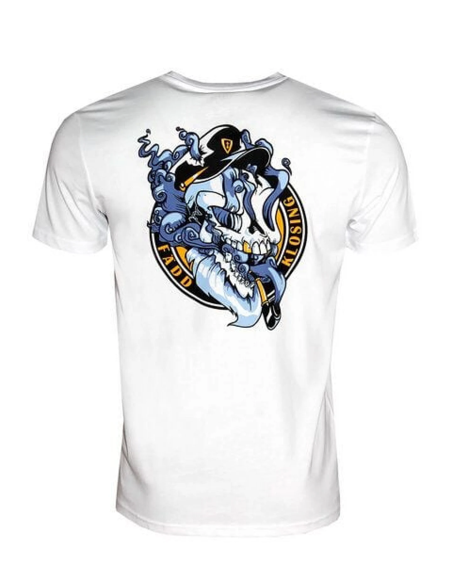 FÄDD Herren T-Shirt Rundhals aus Bio-Baumwolle "Schmöki" Weiß – Ansicht 2