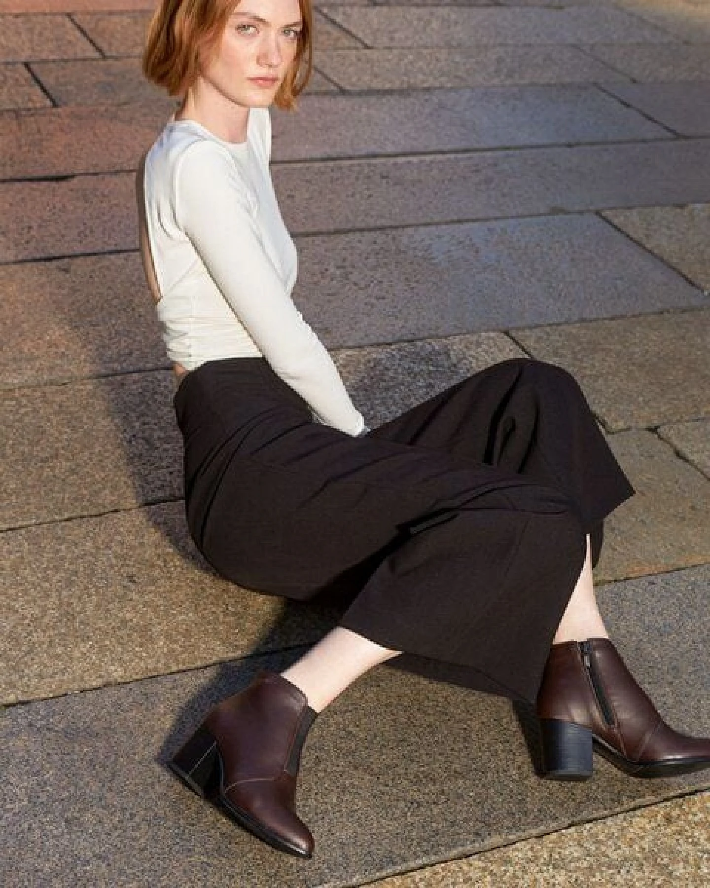 AGAZI HANA (chocolate) - plant based ankle boots – Ansicht 3