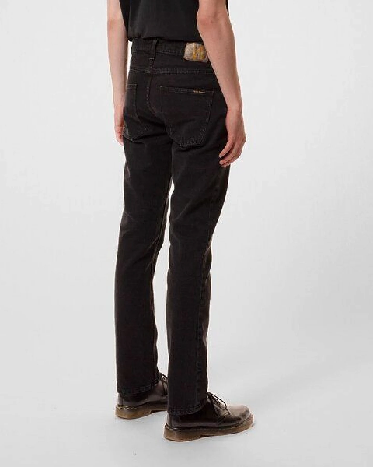 Nudie Jeans Grim Tim - Matte Black OD – Ansicht 2