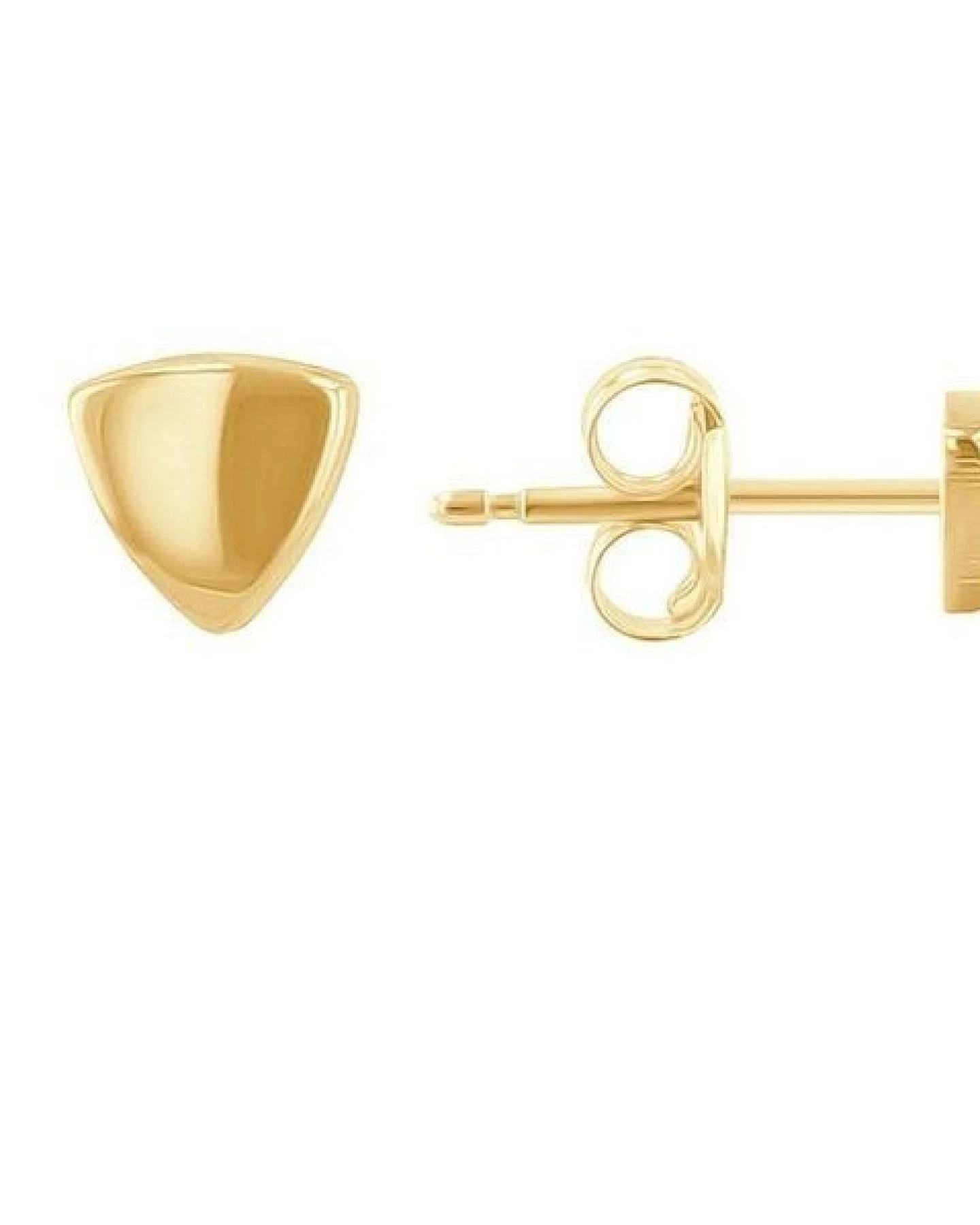 Eppi Goldene dreieckige Ohrstecker Kamali – Ansicht 3