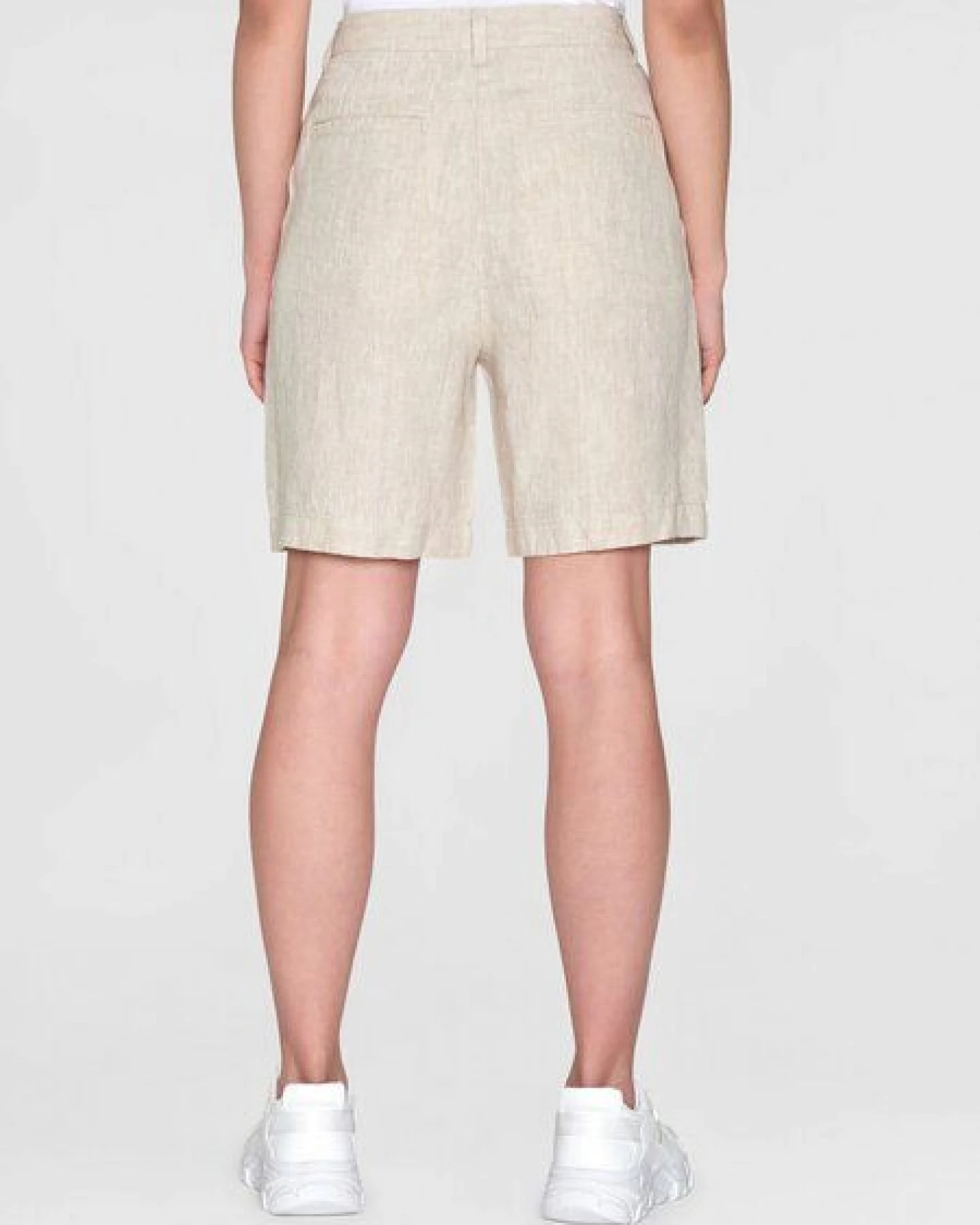 KnowledgeCotton Apparel Shorts - POSEY Wide Shorts - aus Bio Leinen – Ansicht 3