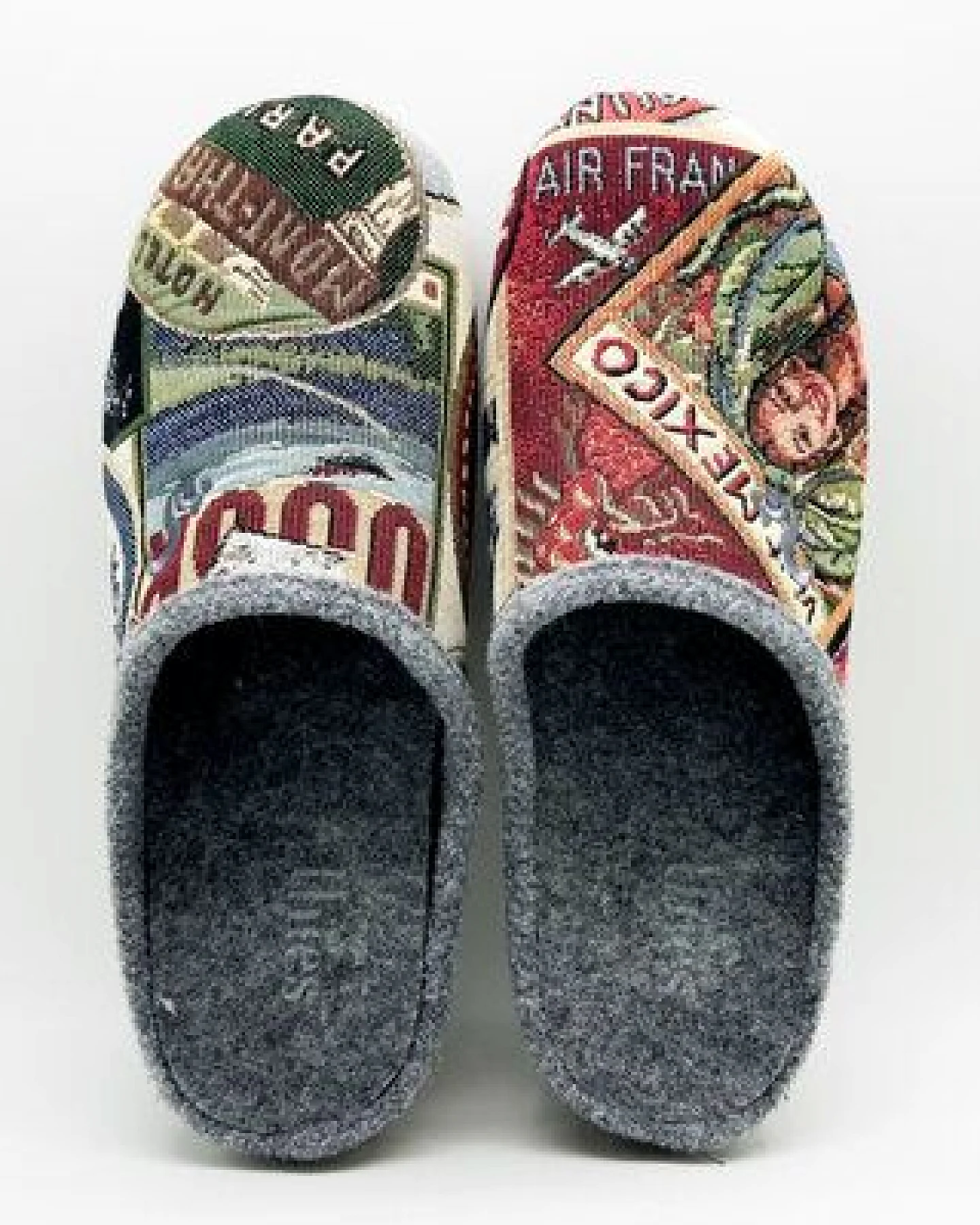 Veganer "thies ® Eco World Travel Slipper" aus gewebtem Textil – Ansicht 2