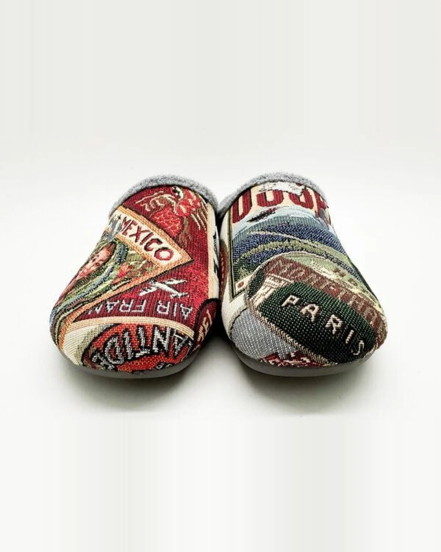 Veganer "thies ® Eco World Travel Slipper" aus gewebtem Textil – Ansicht 4