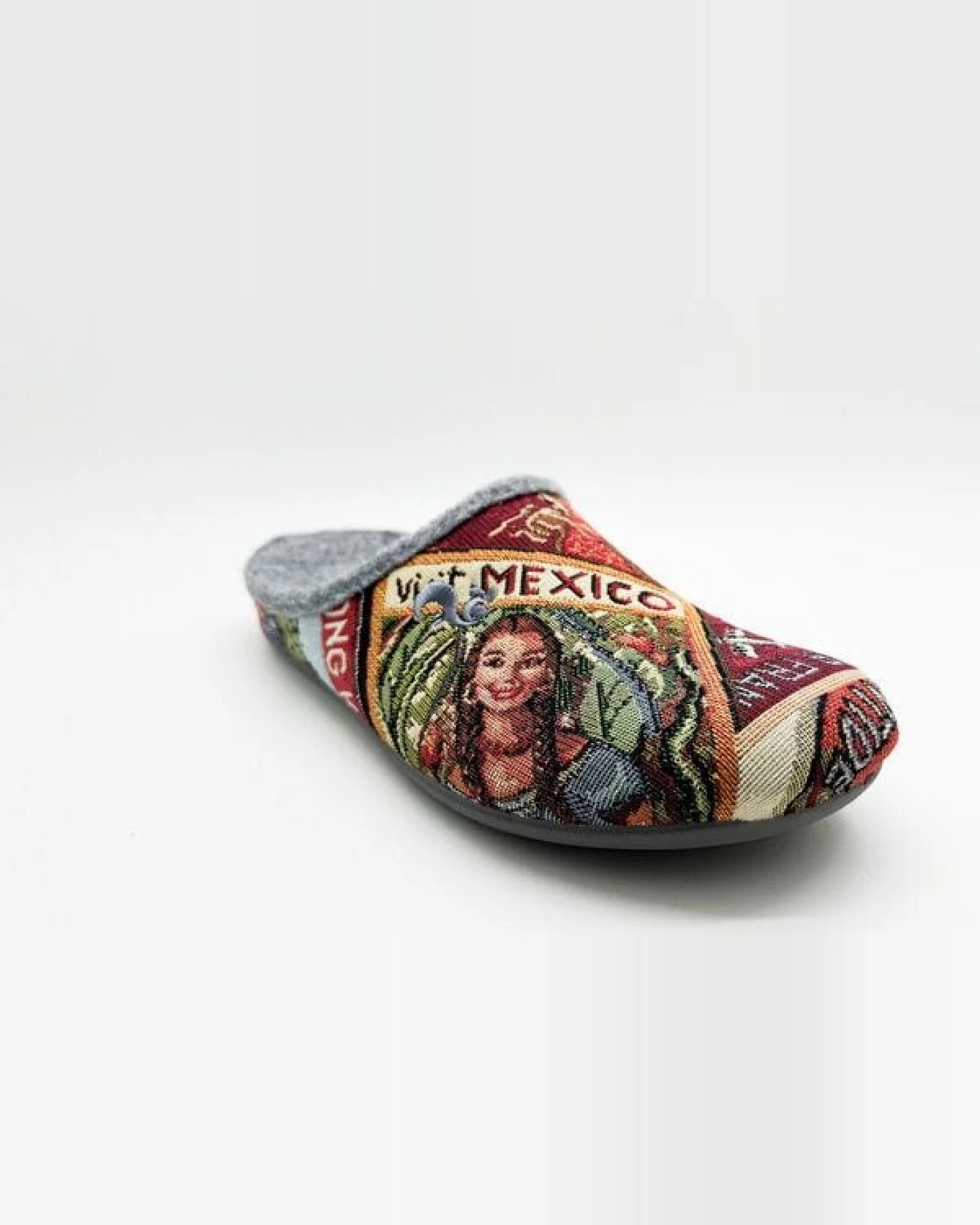 Veganer "thies ® Eco World Travel Slipper" aus gewebtem Textil – Ansicht 3