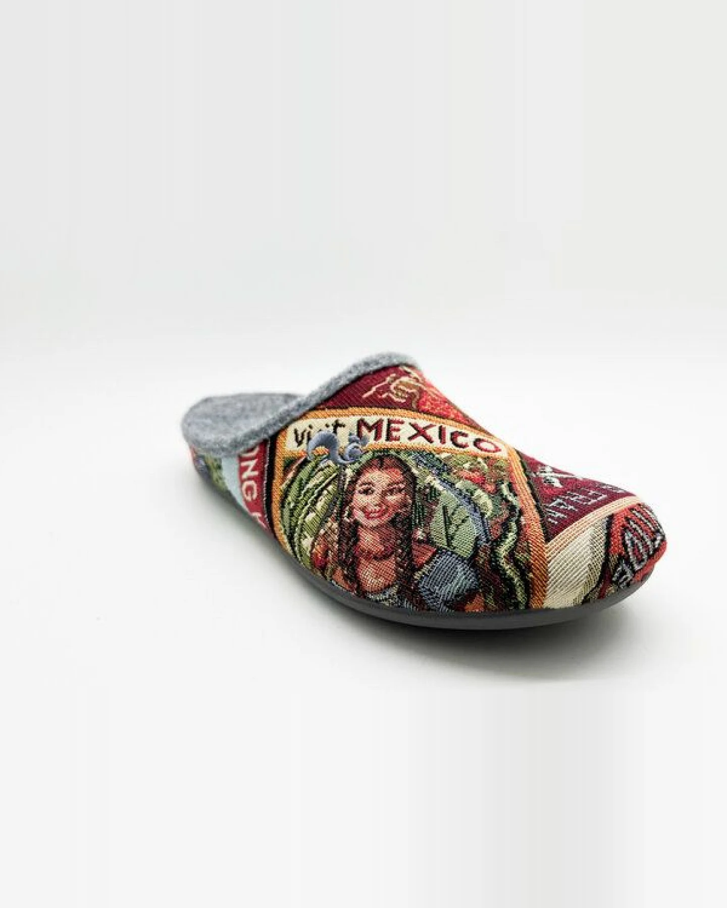 Veganer "thies ® Eco World Travel Slipper" aus gewebtem Textil – Ansicht 3