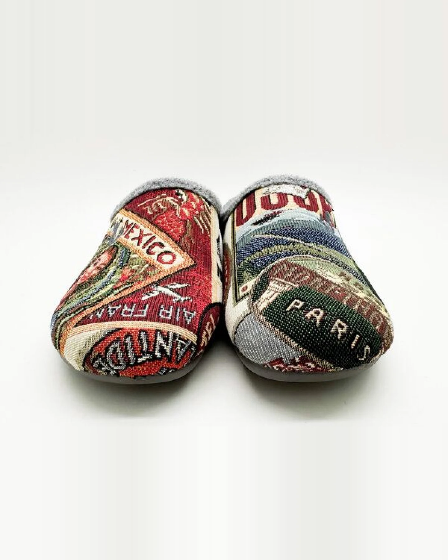 Veganer "thies ® Eco World Travel Slipper" aus gewebtem Textil – Ansicht 4