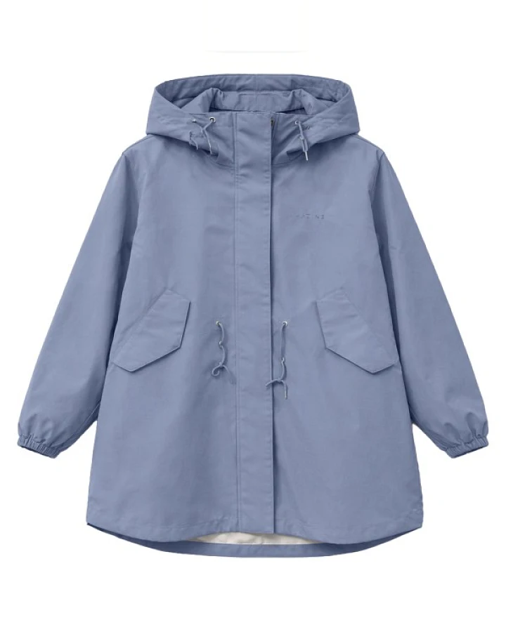 Mazine - Women's Loose Fit Light Parka - Mantel Gr M grau/lila