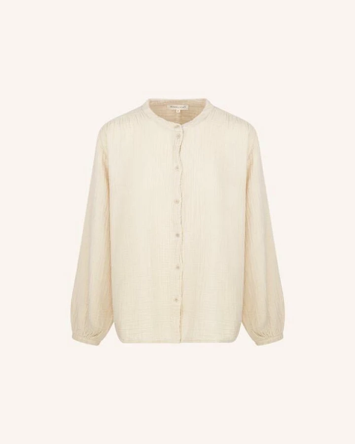 NORDLICHT Damen Musselin Bluse aus 100% Bio-Baumwolle CLARA