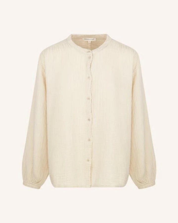 NORDLICHT Damen Musselin Bluse aus 100% Bio-Baumwolle CLARA