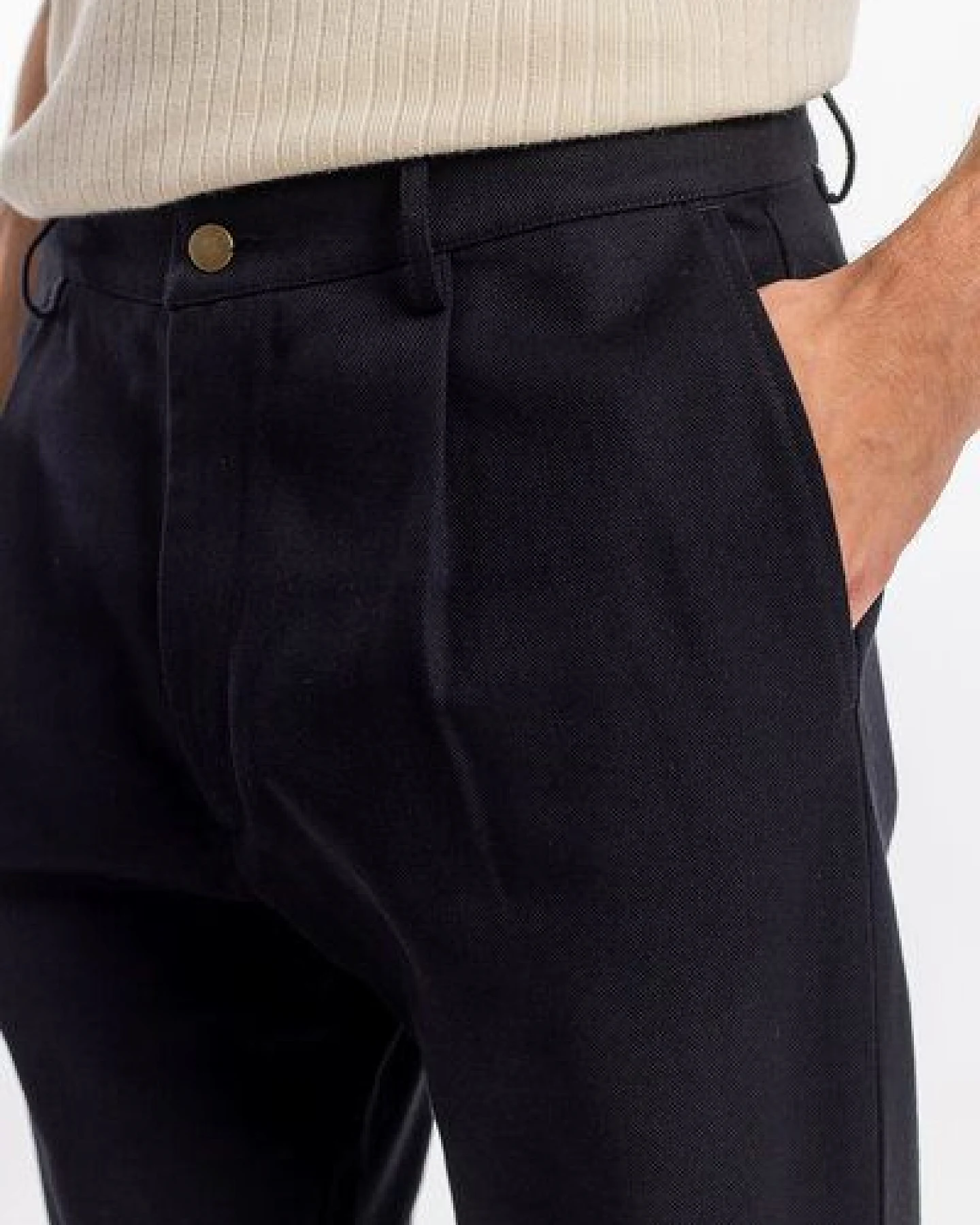 Rotholz Chino Hose aus Bio Baumwolle – Ansicht 4