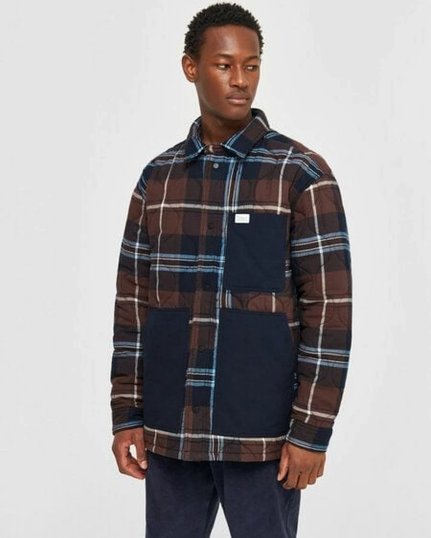 KnowledgeCotton Apparel Herren "OVERSIZE CHECK OVERSHIRT" – Ansicht 3