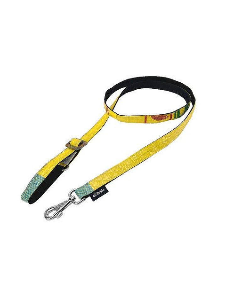GOOPSI Hundeleine, 2m Führleine - stufenlos verstellbar - recycelt aus Reissack - Fairtrade