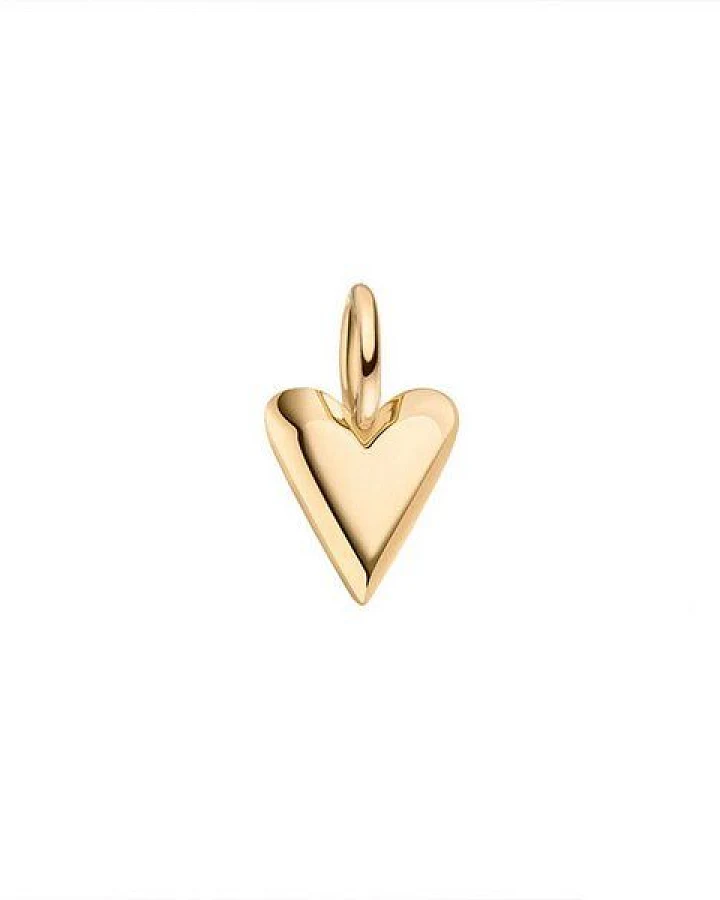 Maren Jewellery Herz Anhänger 18 Karat Gelbgold