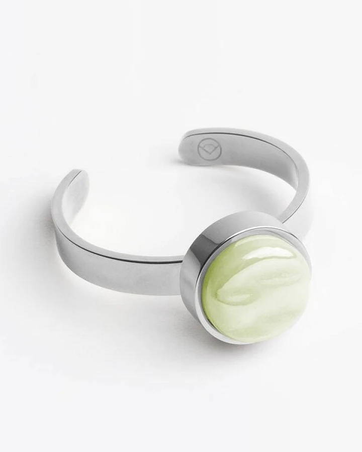 ALEXASCHA Größenverstellbarer Ring mit Stein