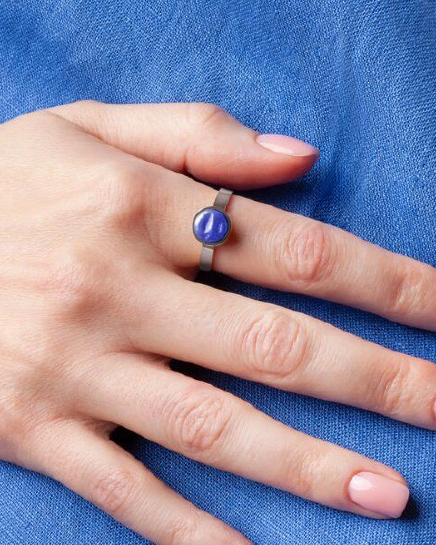 ALEXASCHA Größenverstellbarer Ring mit Stein – Ansicht 3