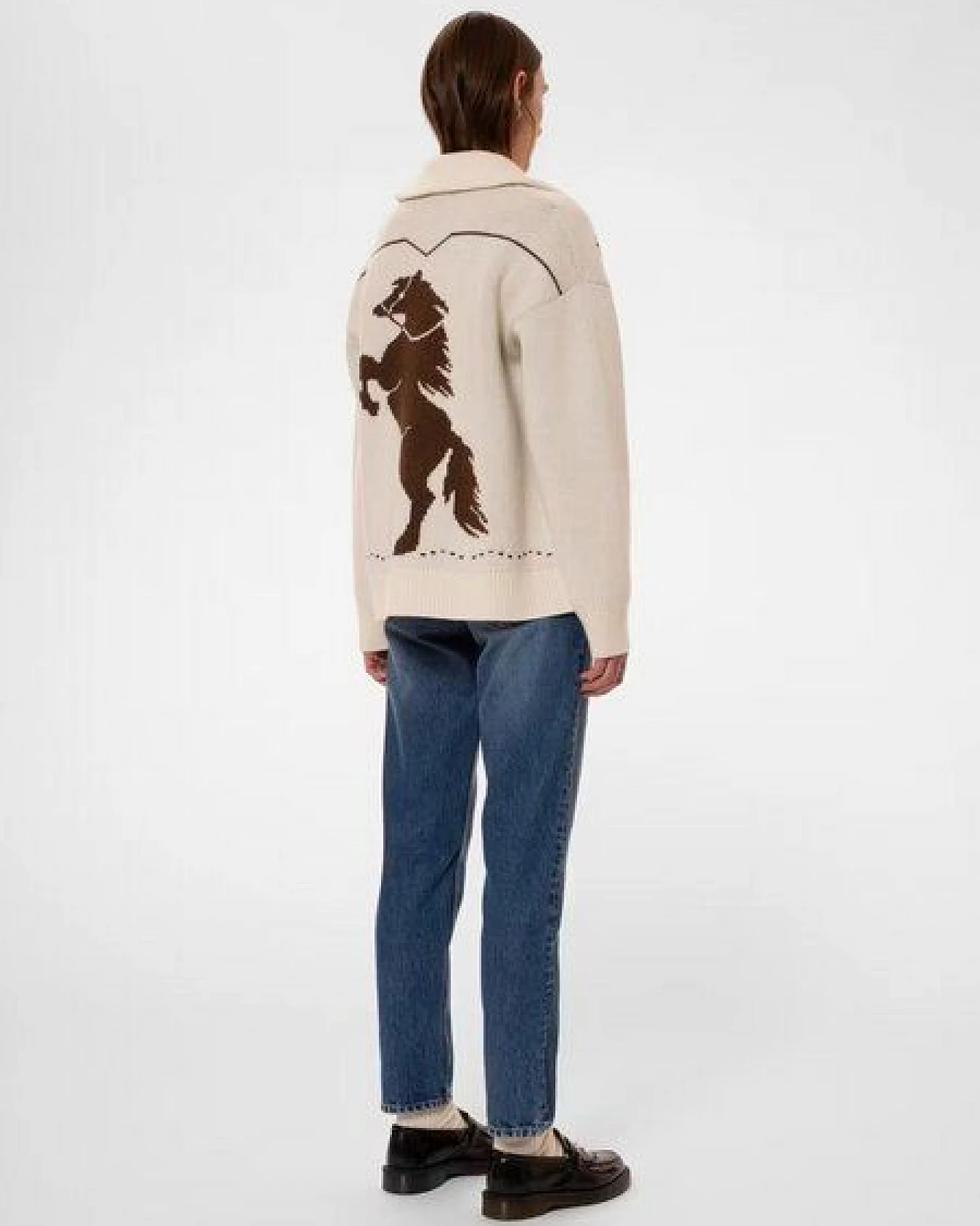 Nudie Jeans - Cardigan Sharon Western Knit Cardigan – Ansicht 2