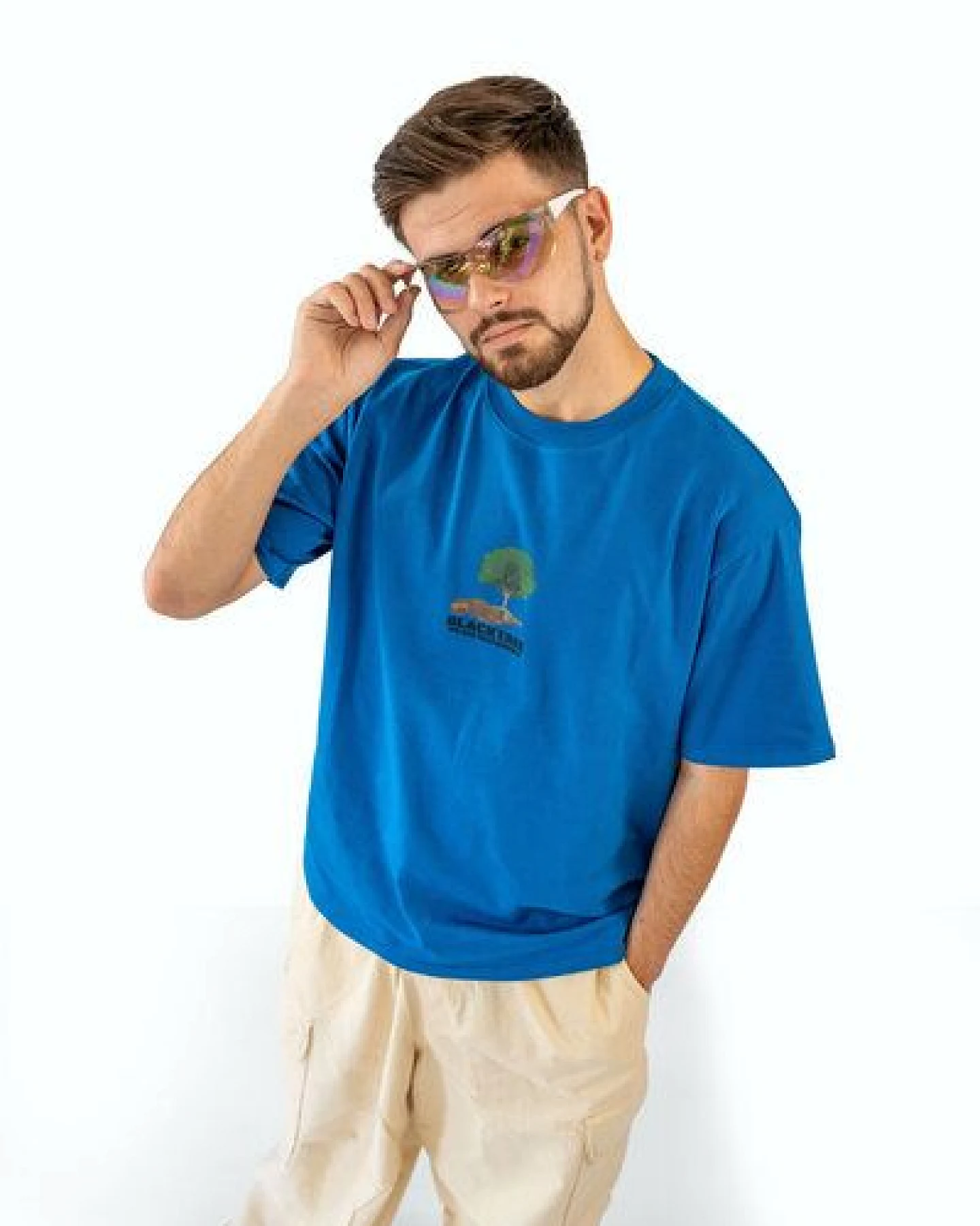 Black Tree Healing T - Unisex - Oversize - 260g/sm - Premium Qualität – Ansicht 2