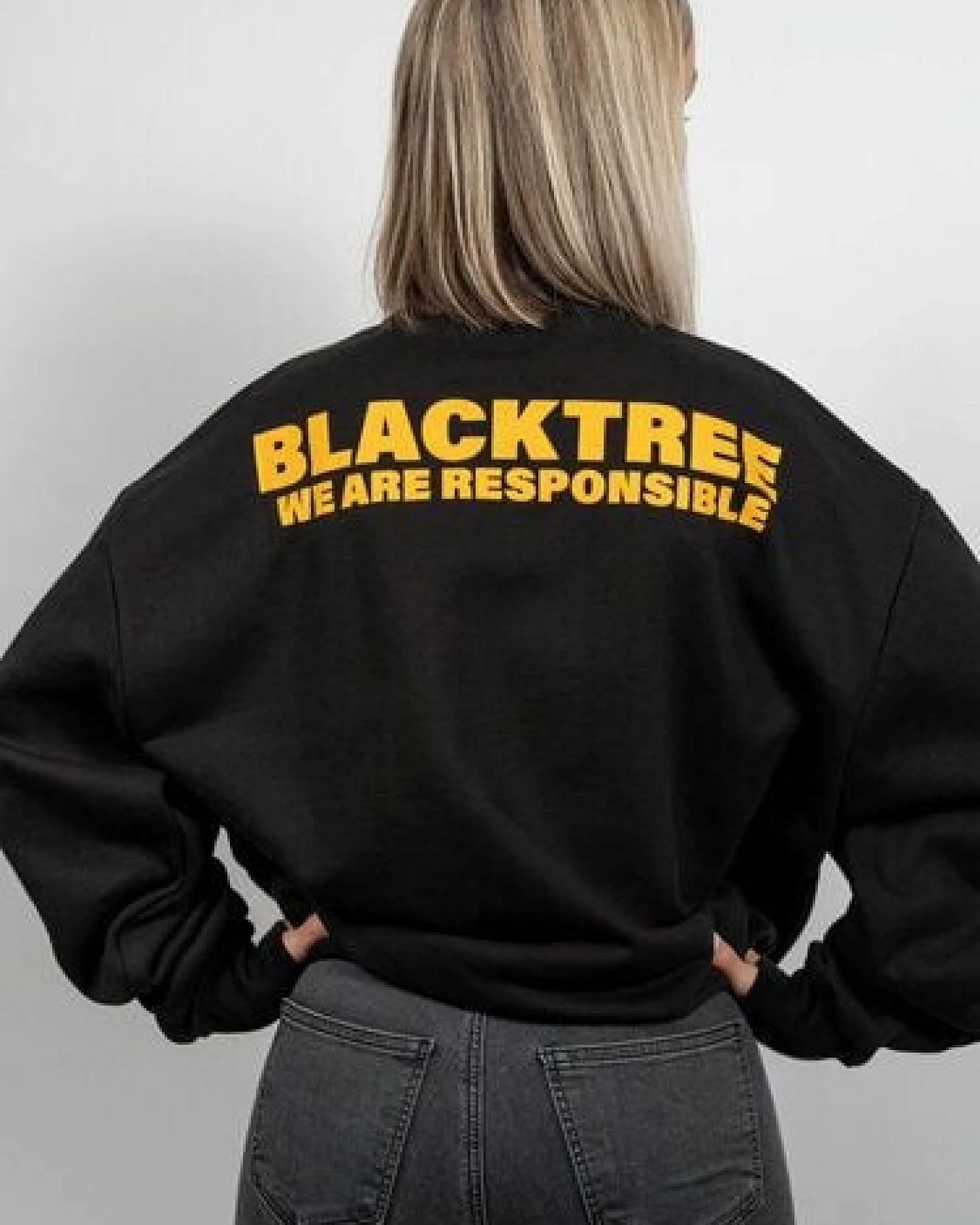 Black Tree Regeneration - Unisex - Oversize - 400g/sm - Premium Qualität – Ansicht 4