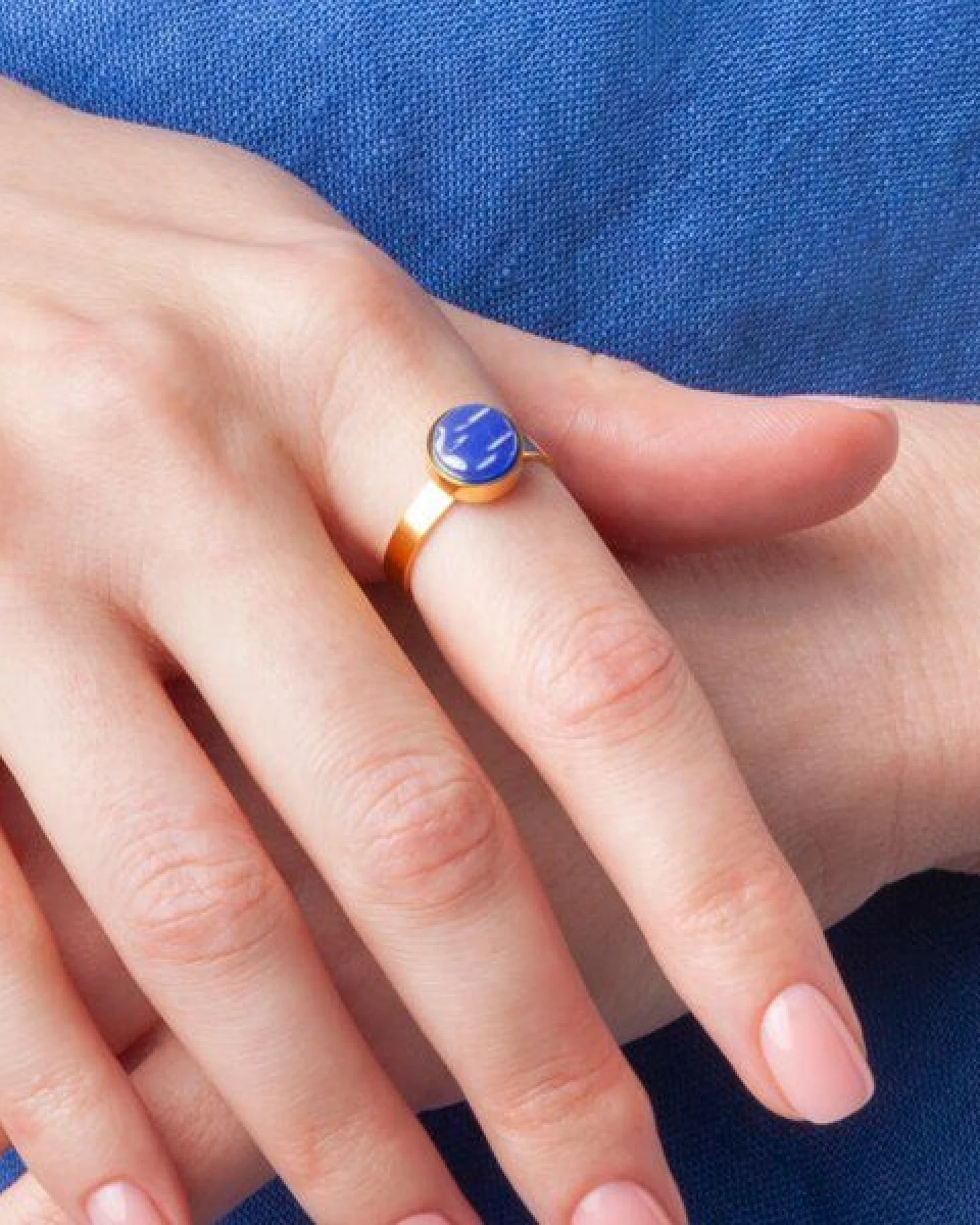 ALEXASCHA Größenverstellbarer Ring mit Stein – Ansicht 3