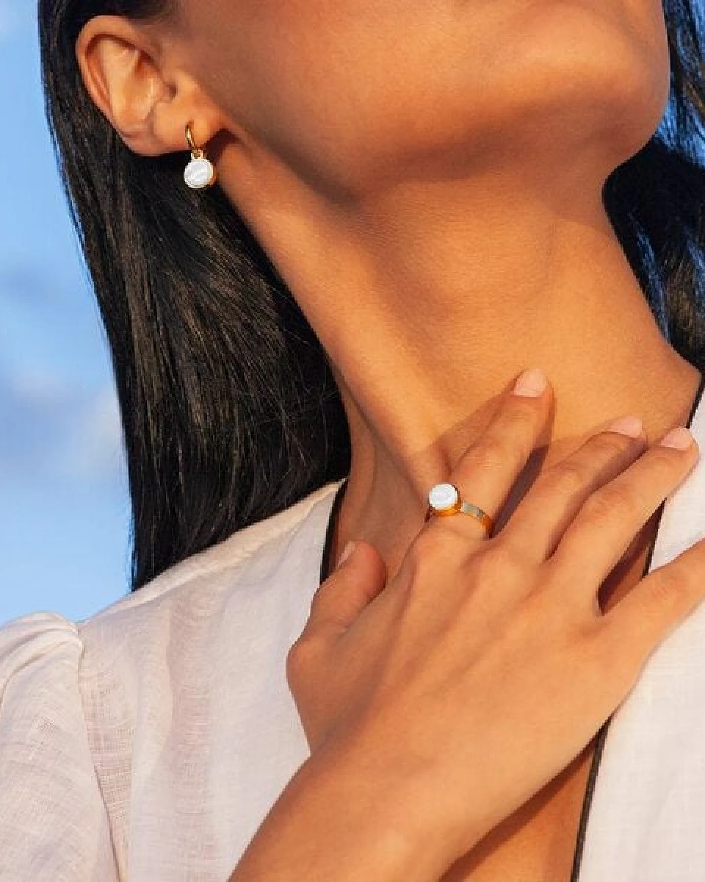 ALEXASCHA Größenverstellbarer Ring mit Stein – Ansicht 3